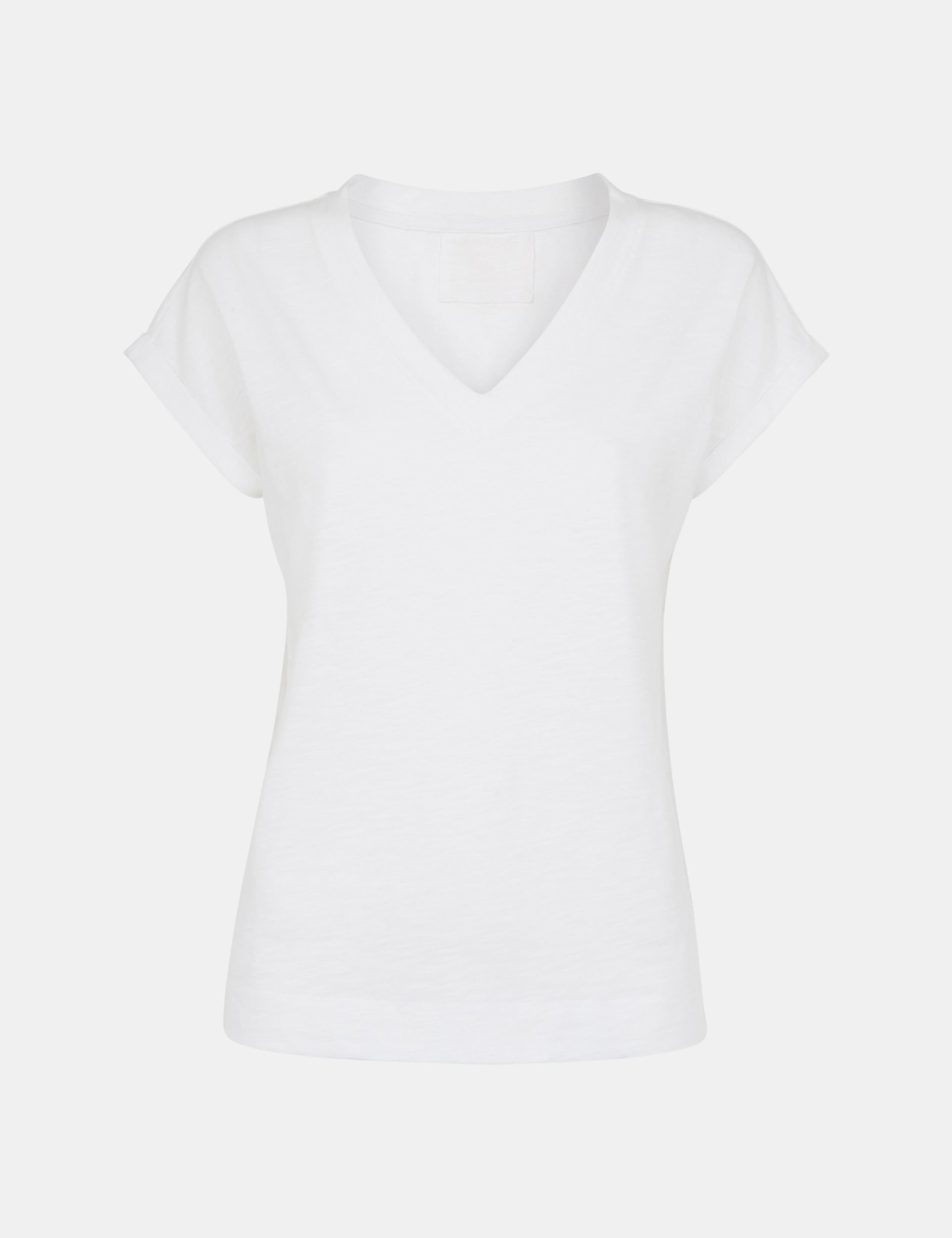 Pure Cotton V-Neck T-Shirt 2 of 4