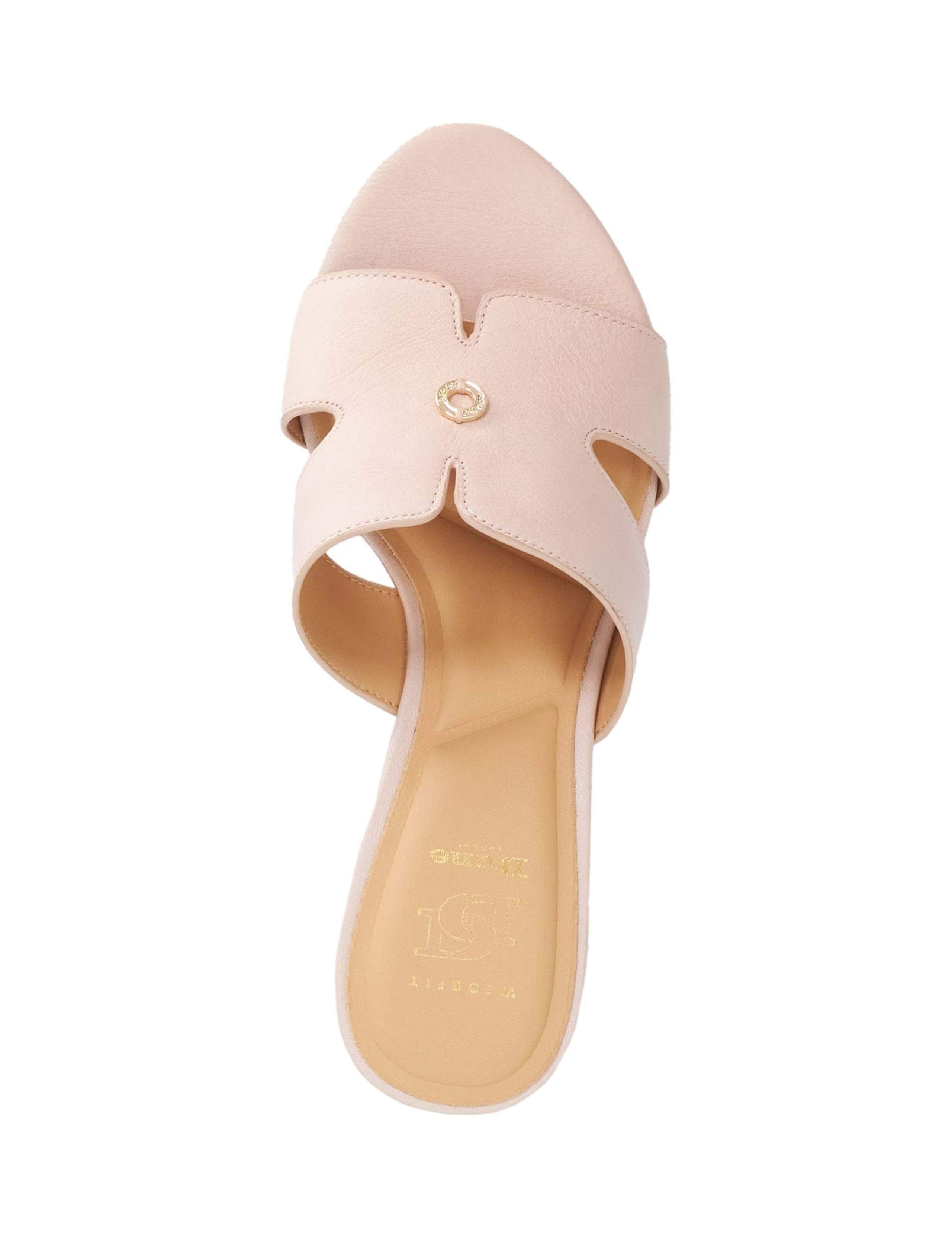 Wide Fit Leather Wedge Mules 3 of 5