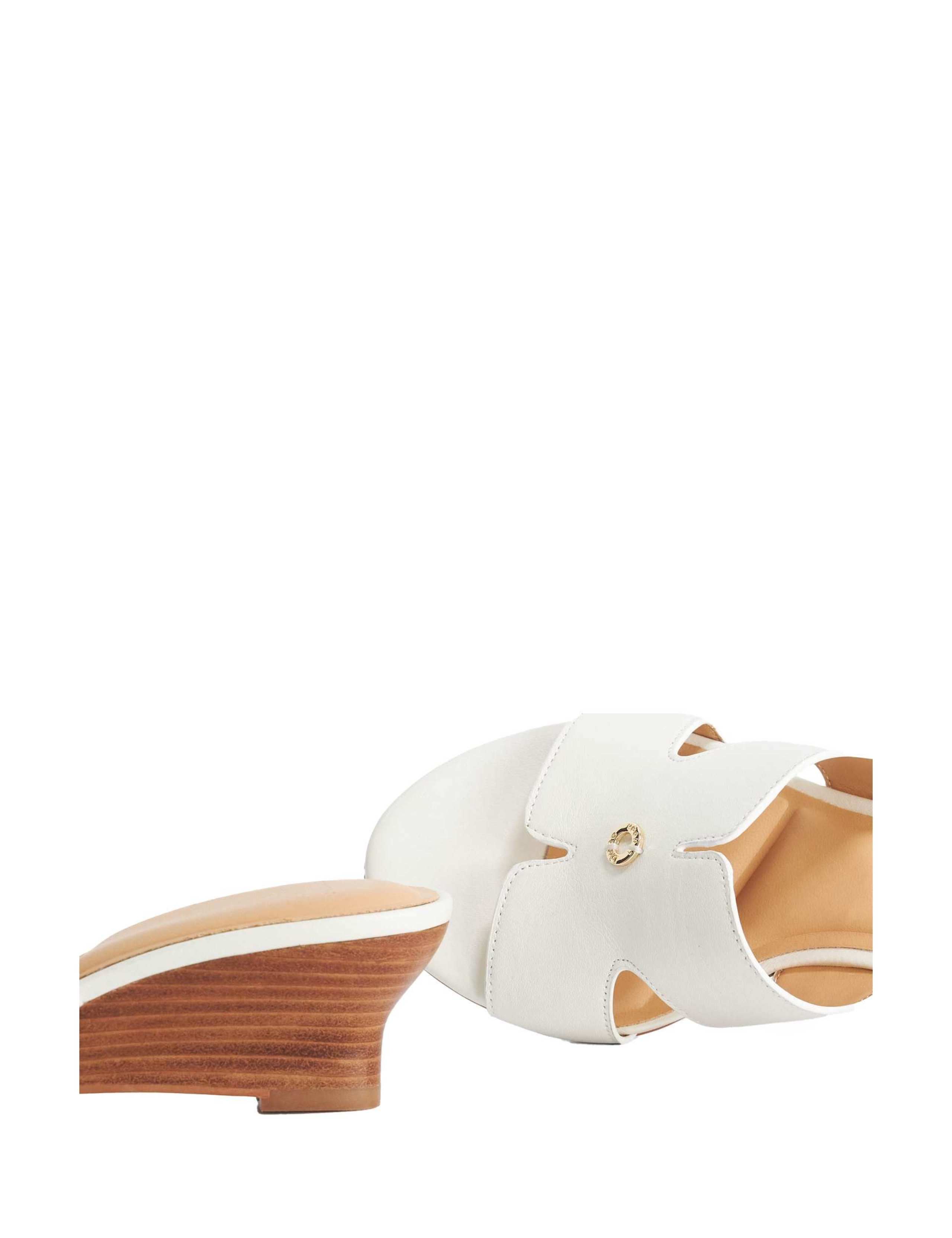Wide Fit Leather Wedge Mules 6 of 6