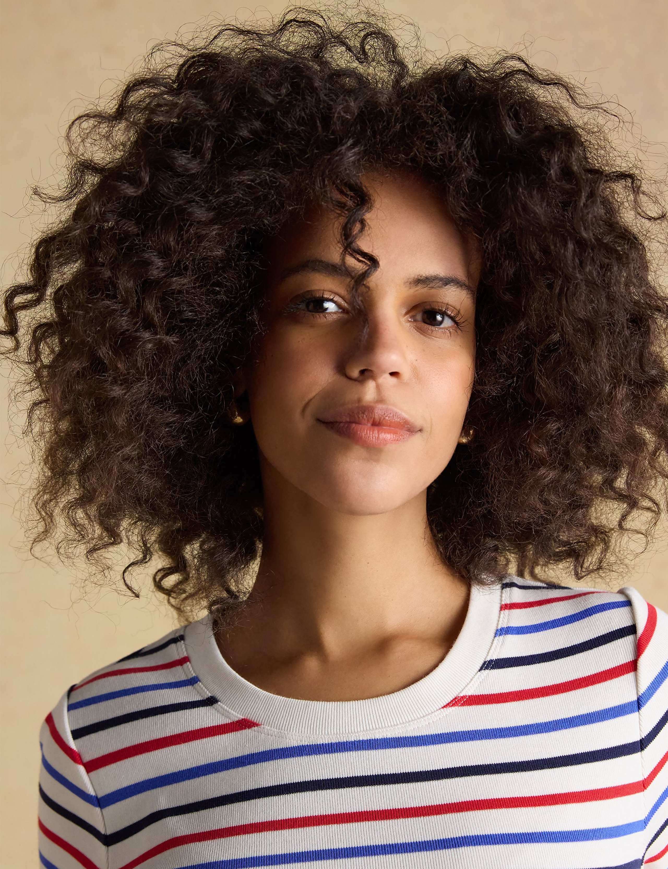 Pure Cotton Jersey Striped Midi T-Shirt Dress 4 of 6