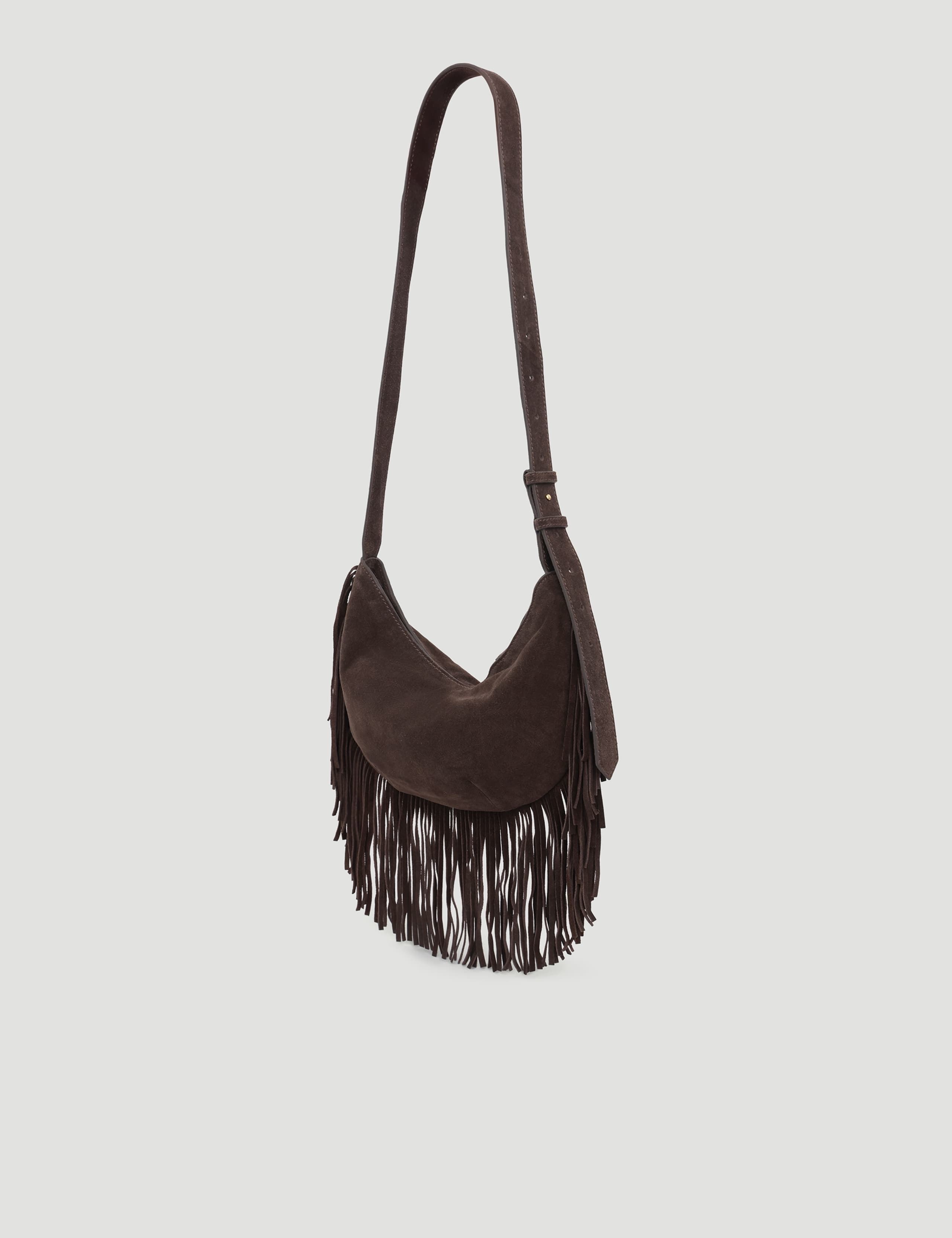 Suede Fringed Cross Body Bag 5 of 6