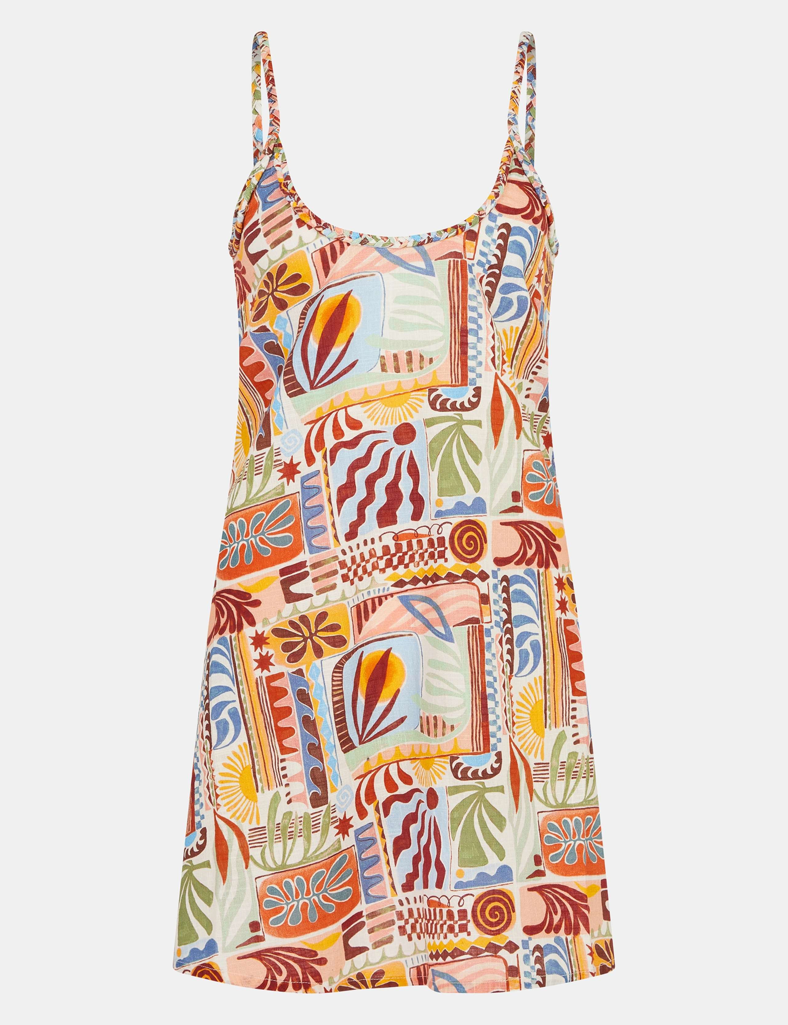 Pure Cotton Printed Mini Swing Dress 2 of 5