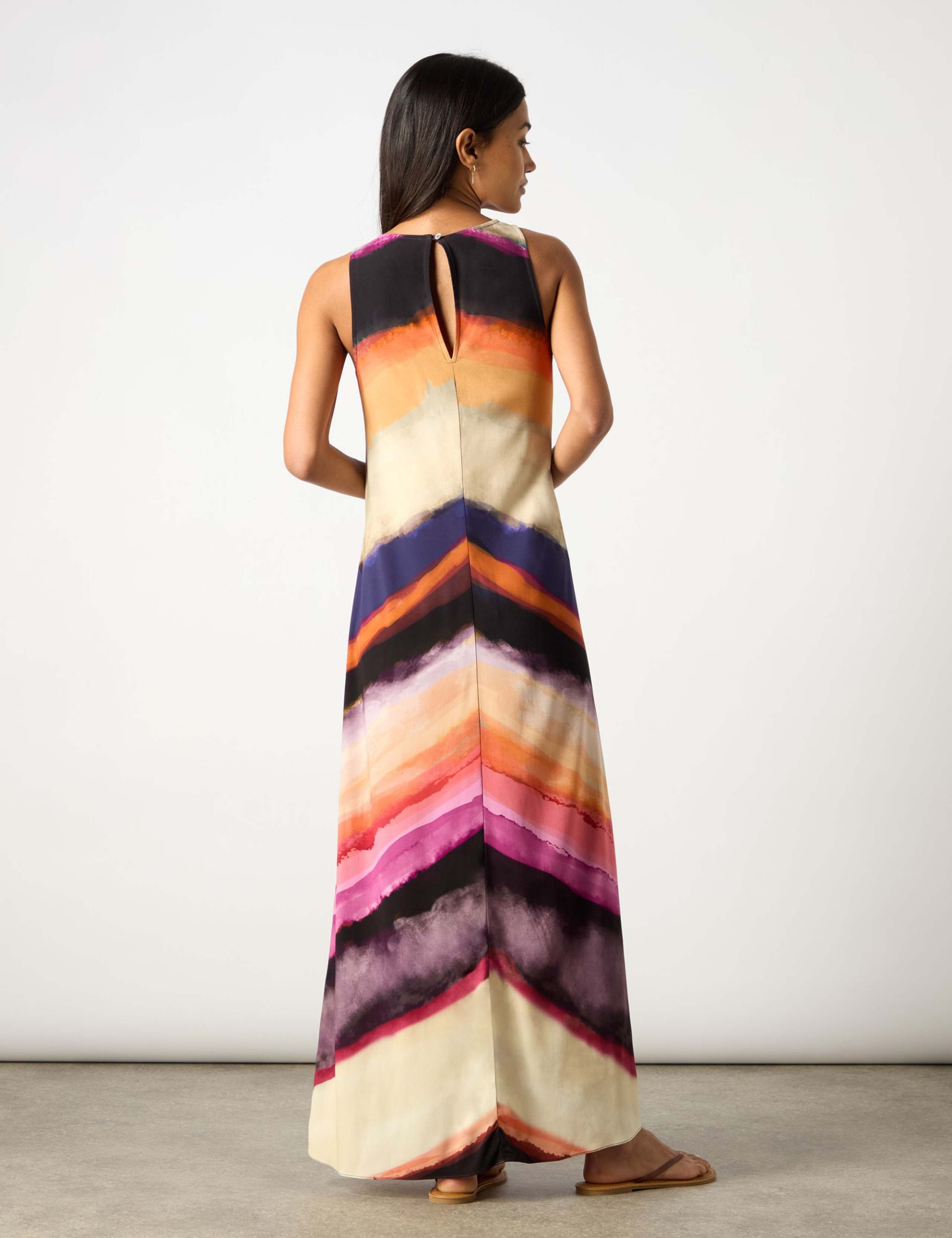 Colour Block Maxi Column Dress 4 of 7