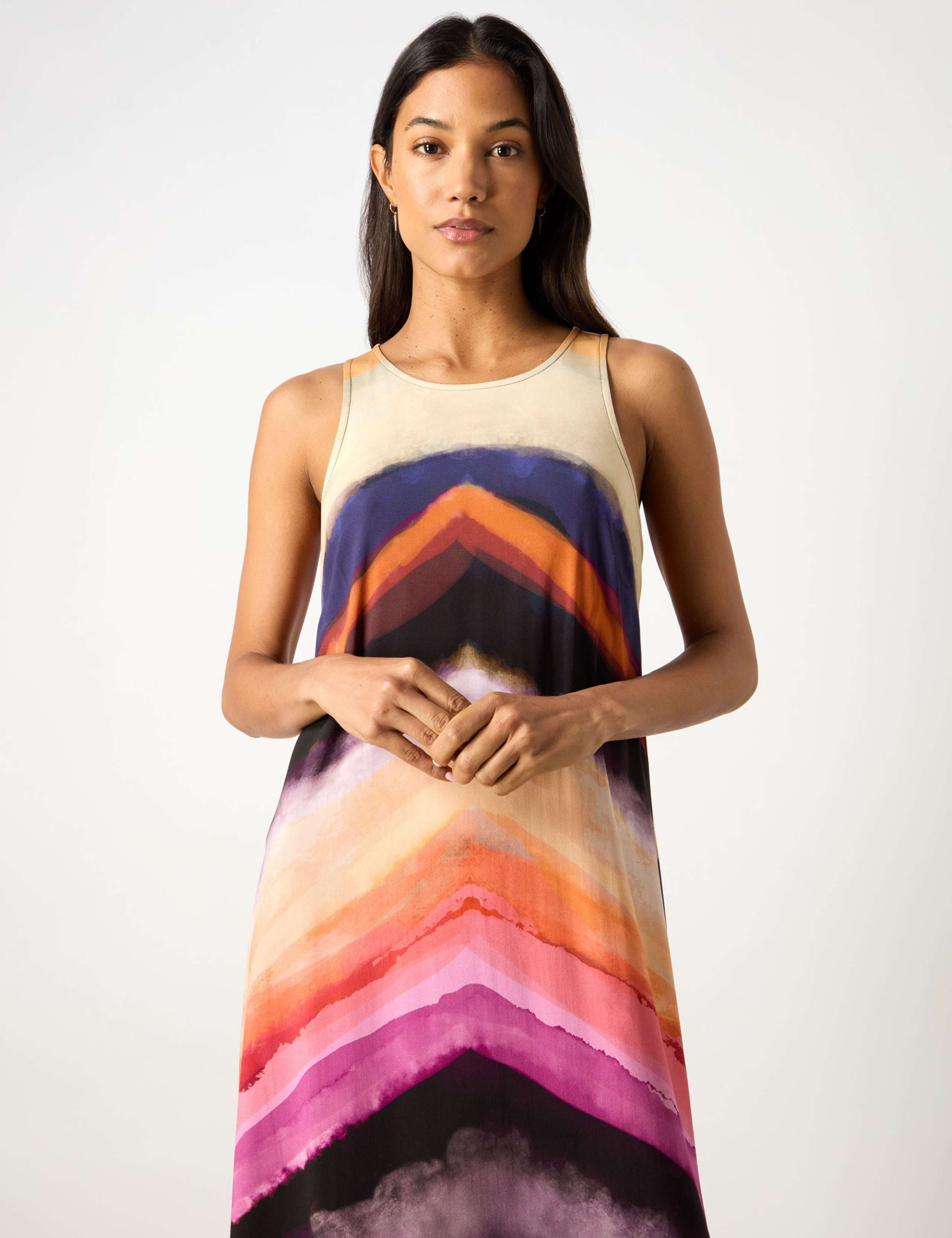 Colour Block Maxi Column Dress 5 of 7