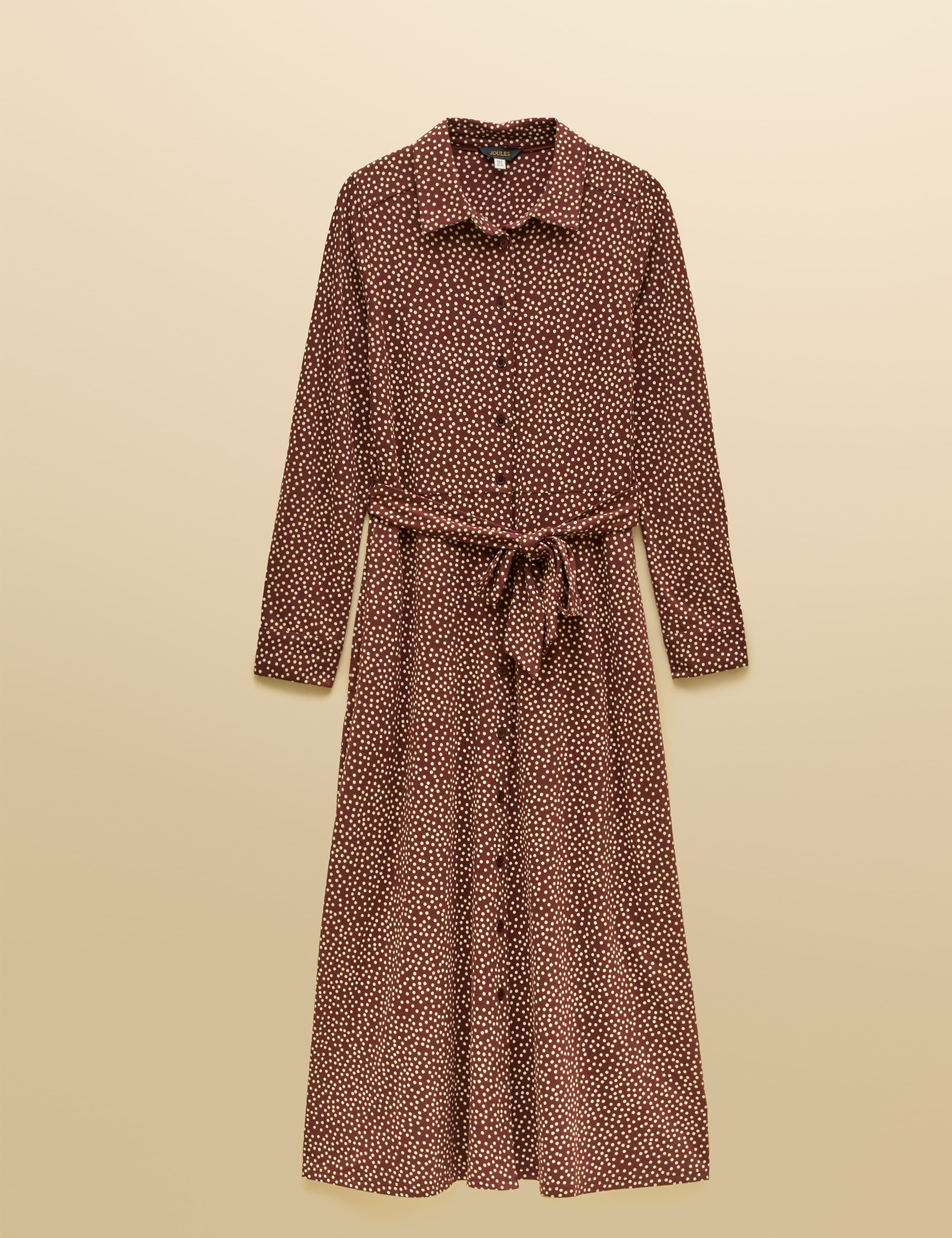 Cotton Rich Polka Dot Midi Shirt Dress 2 of 6