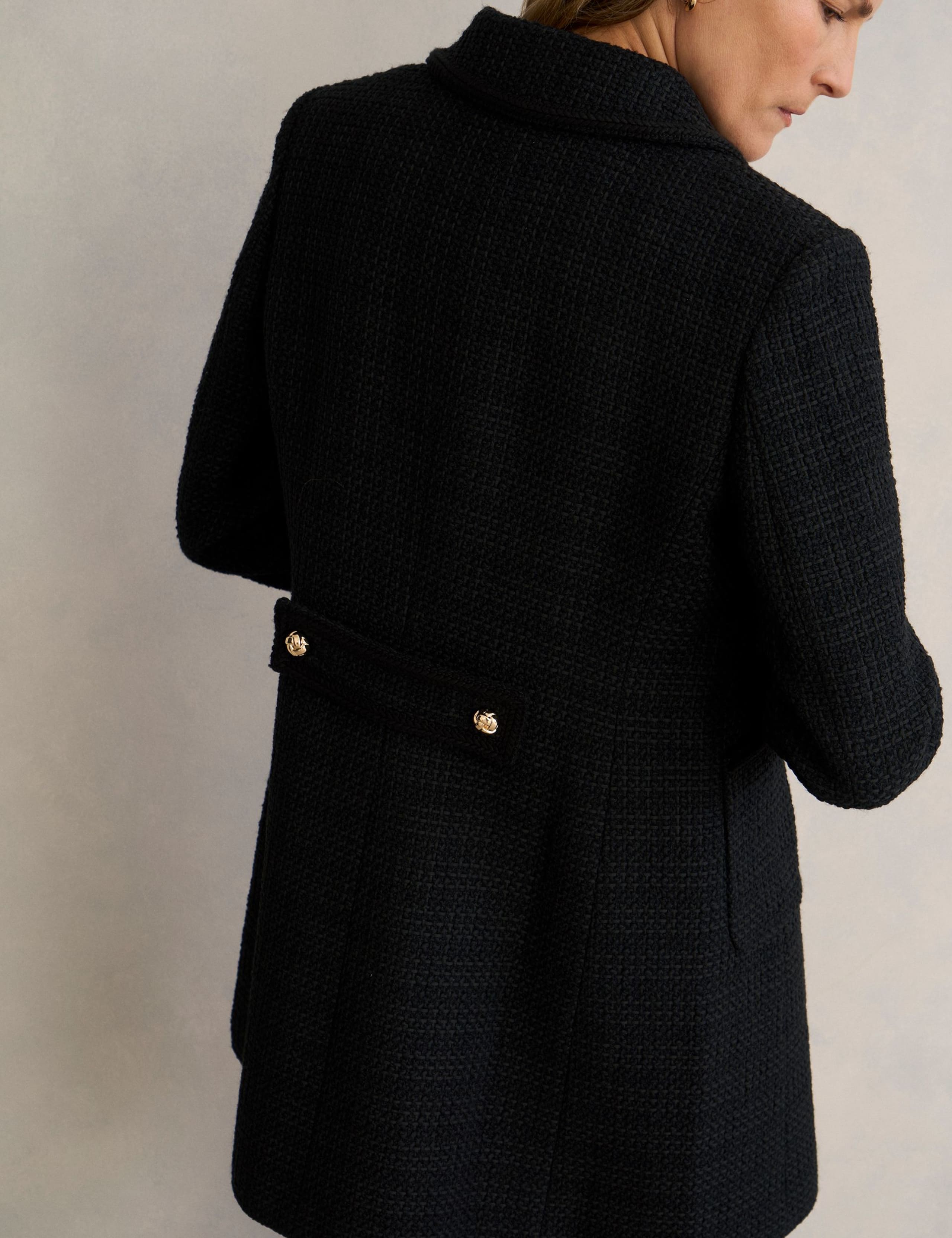 Textured Single Breasted Tailored Coat 4 of 6