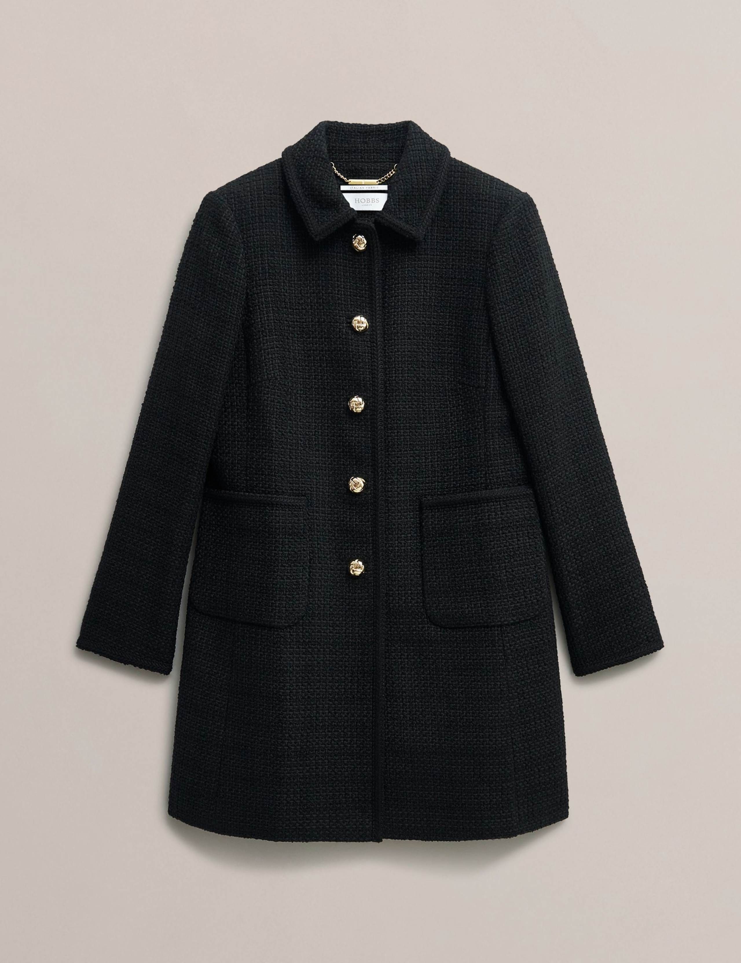 Textured Single Breasted Tailored Coat 2 of 6