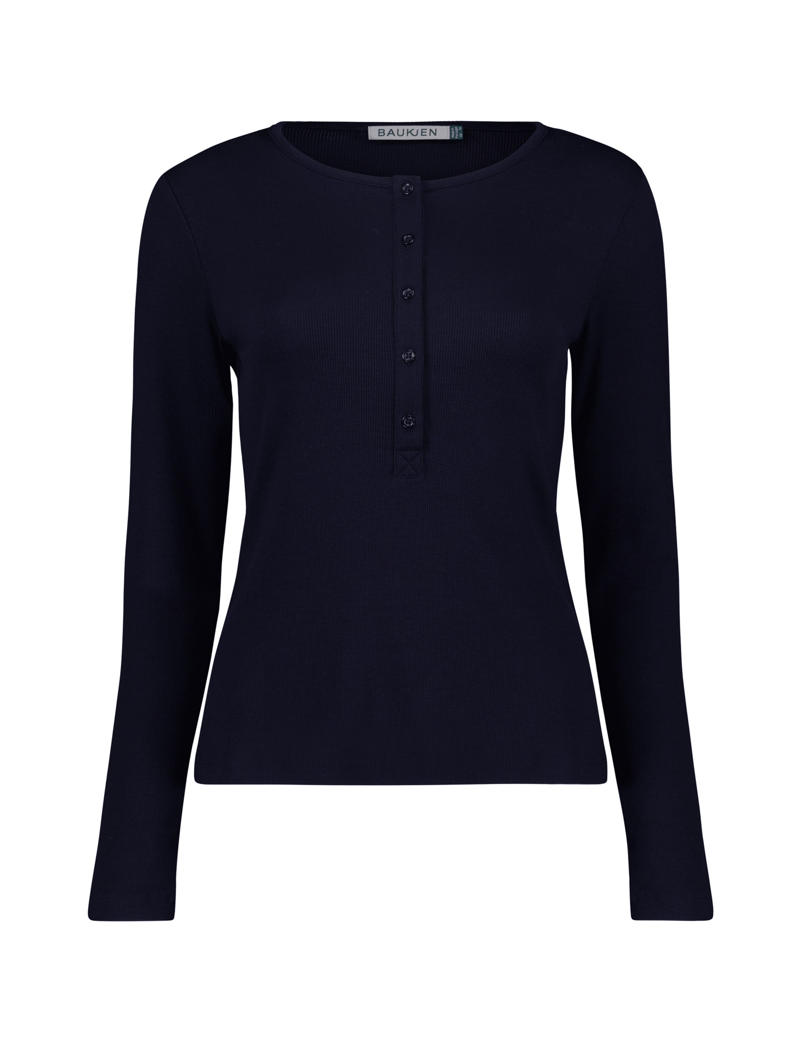 Cotton Blend Round Neck Henley Top 2 of 4