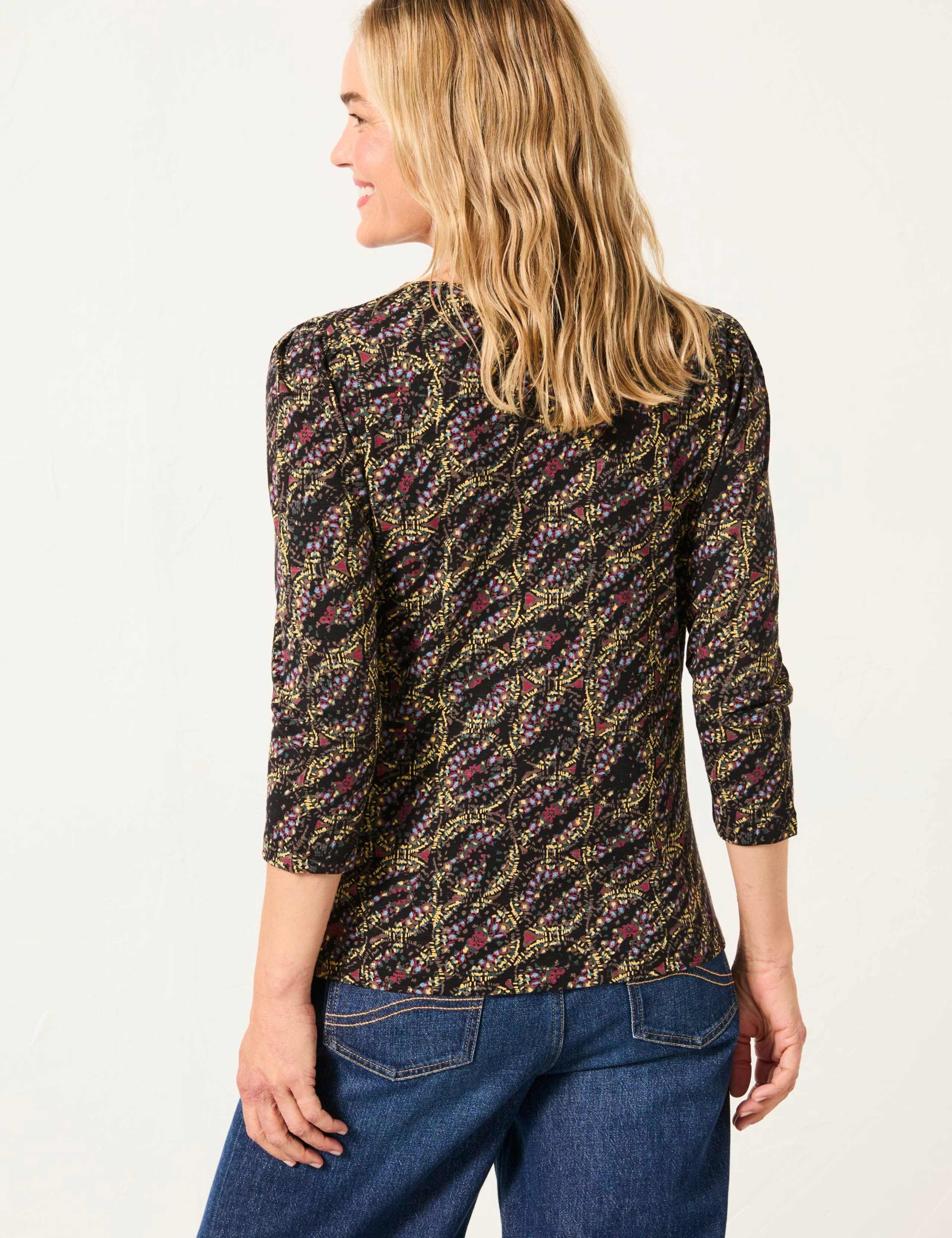 Cotton Rich Printed Blouse 5 of 5