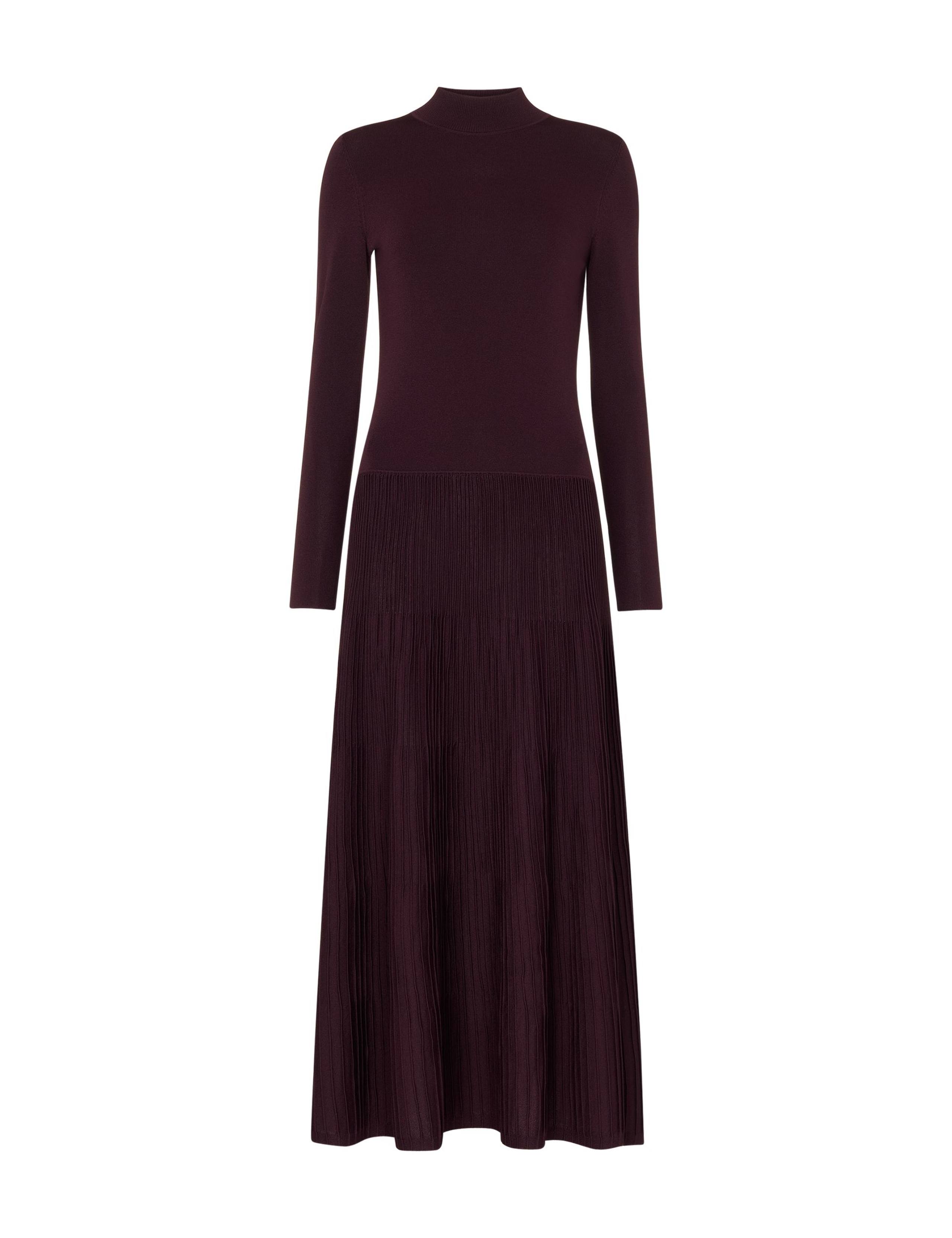 Funnel Neck Pleated Midaxi Jumper Dress 2 of 4