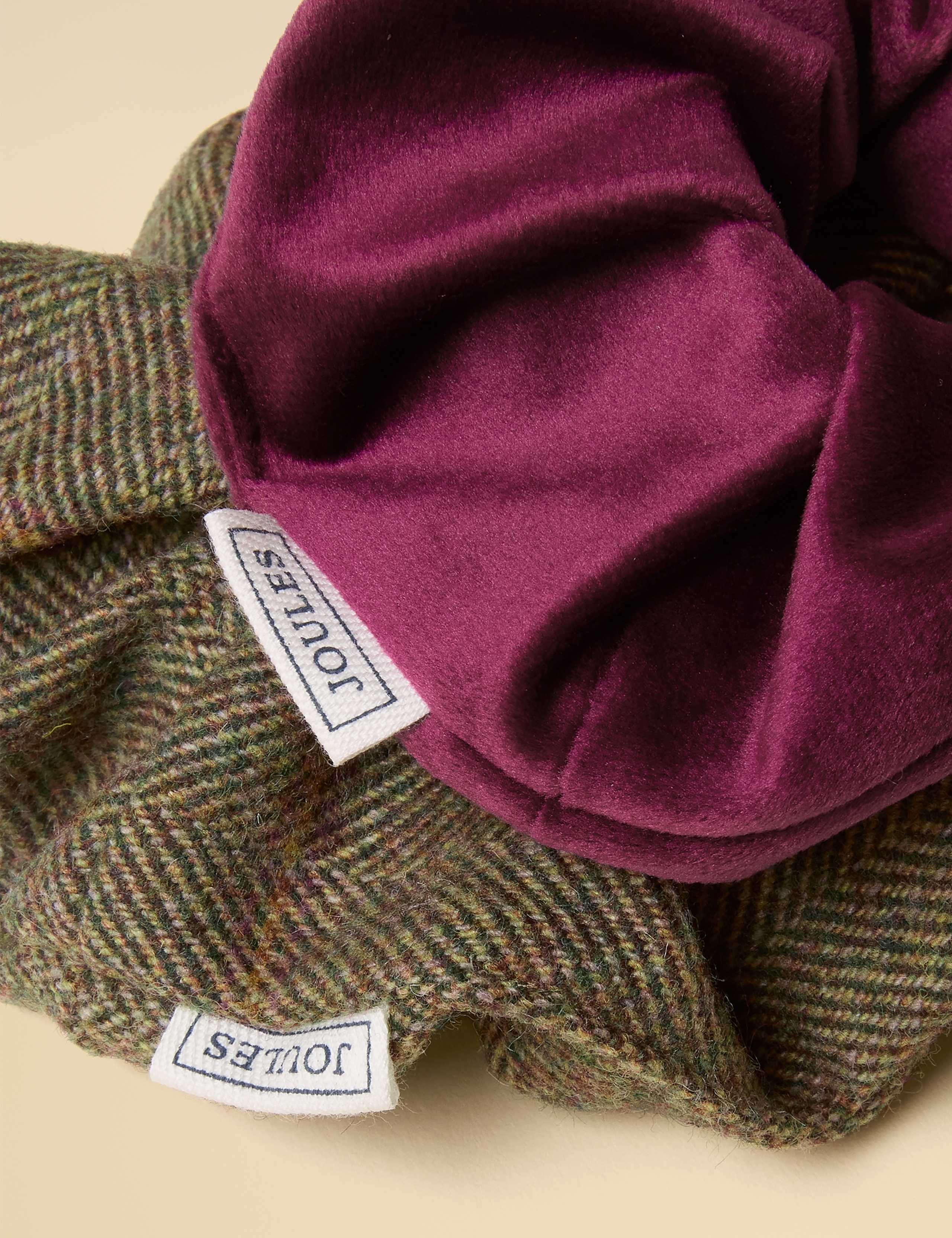 2 Pack Velvet & Tweed Scrunchies 2 of 2