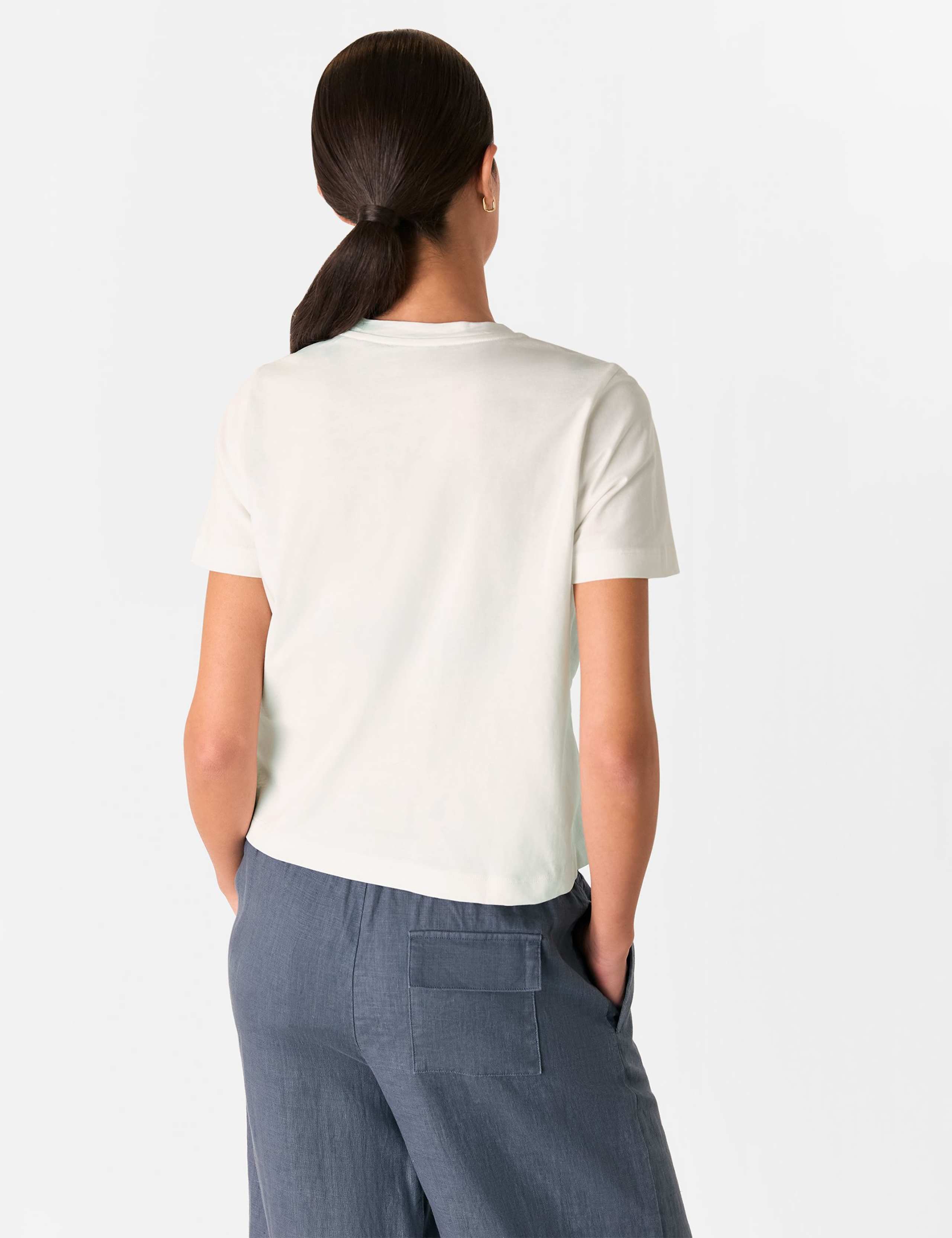 Pure Cotton Twist Front T-Shirt 3 of 4