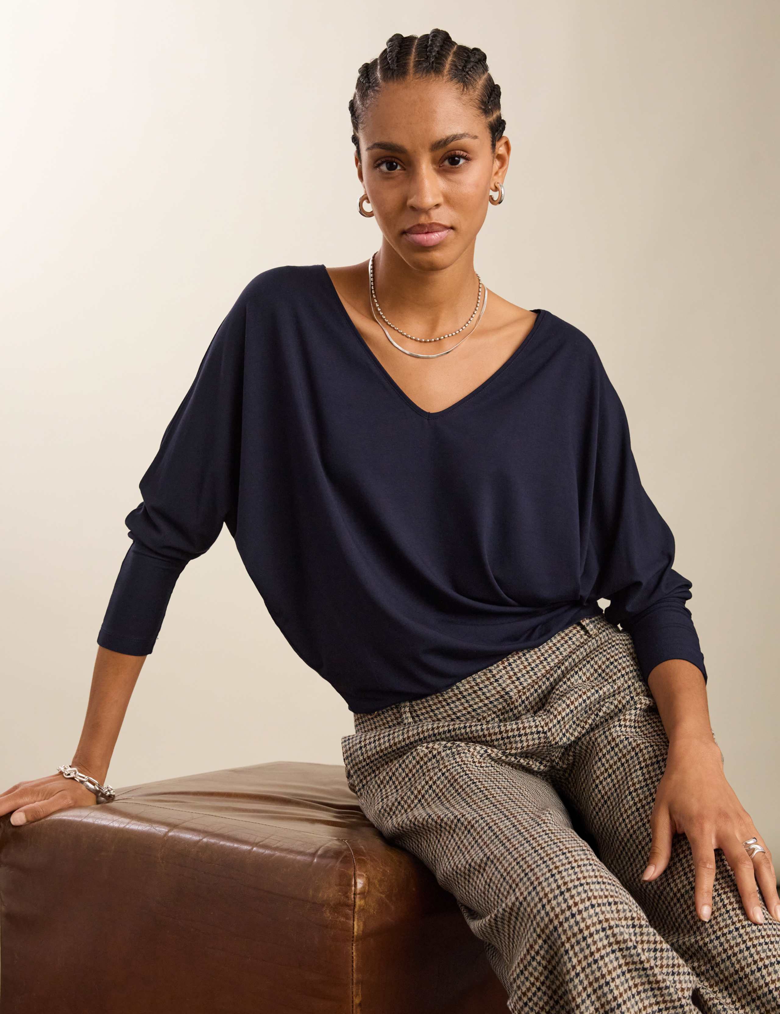 V-Neck Relaxed Top 1 of 4
