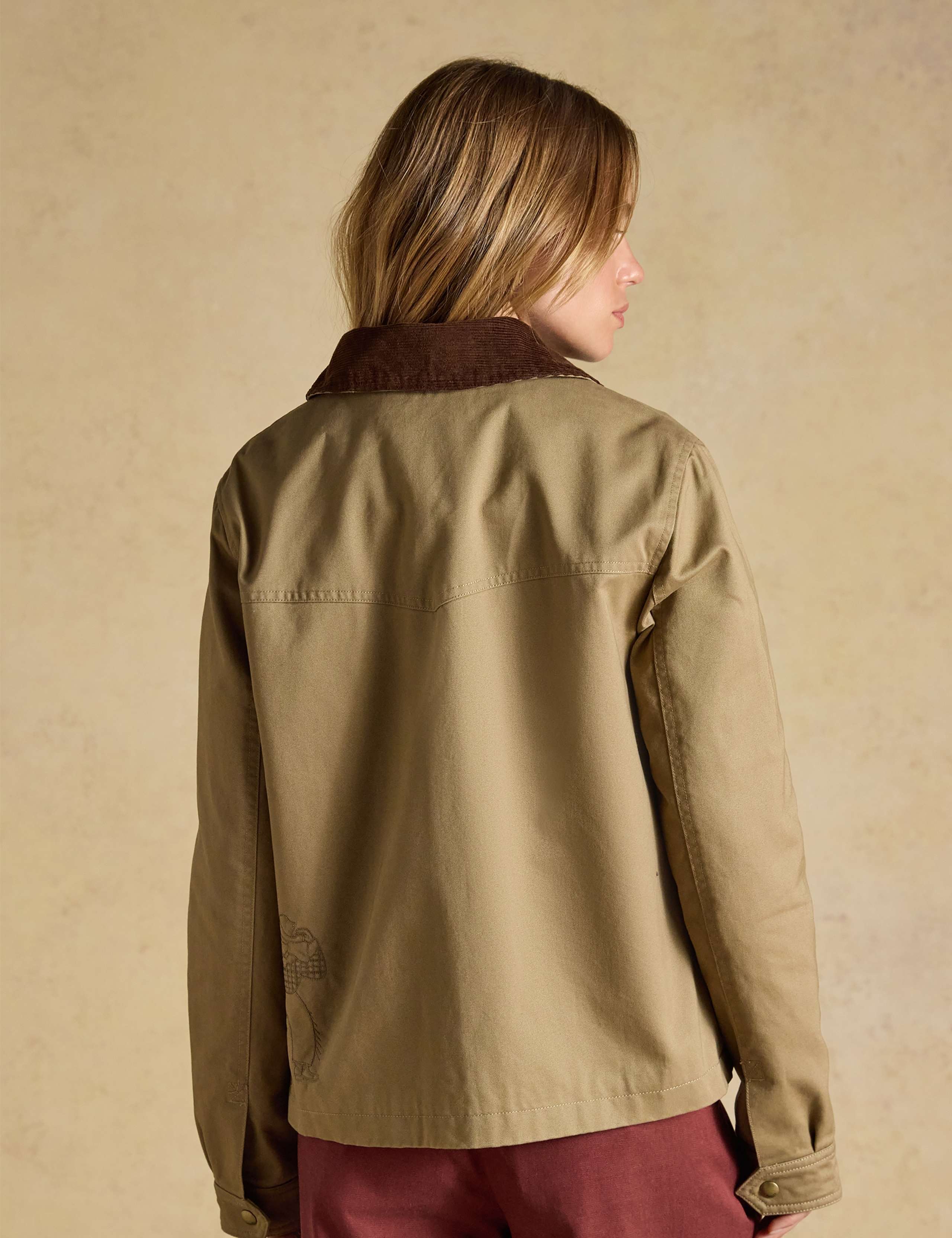Pure Cotton Embroidered Utility Jacket 4 of 8