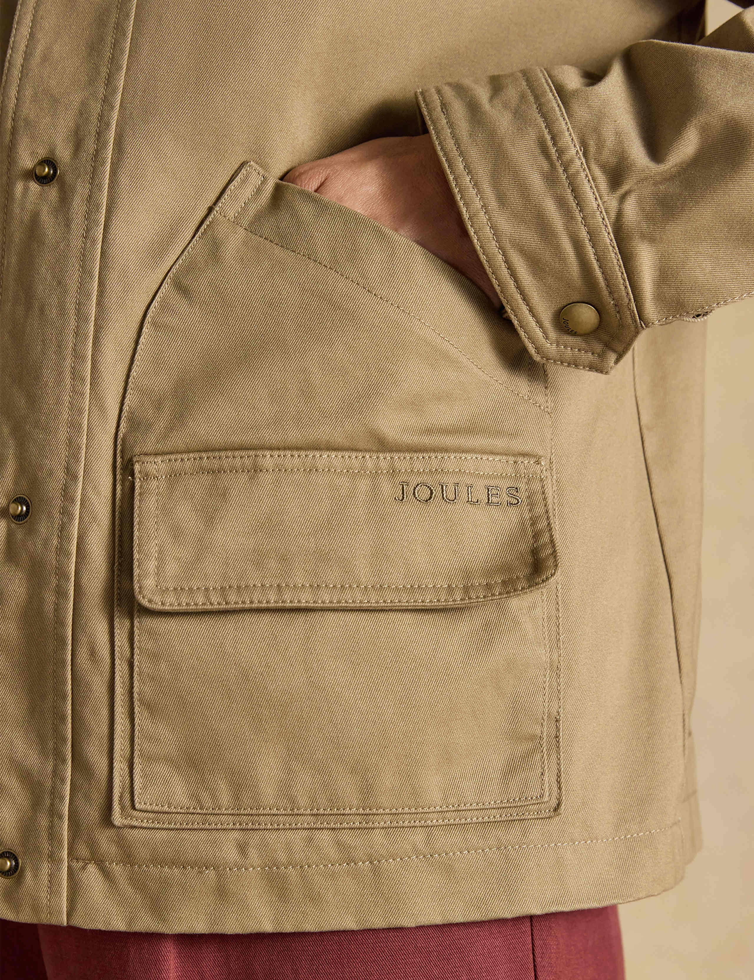 Pure Cotton Embroidered Utility Jacket 5 of 8