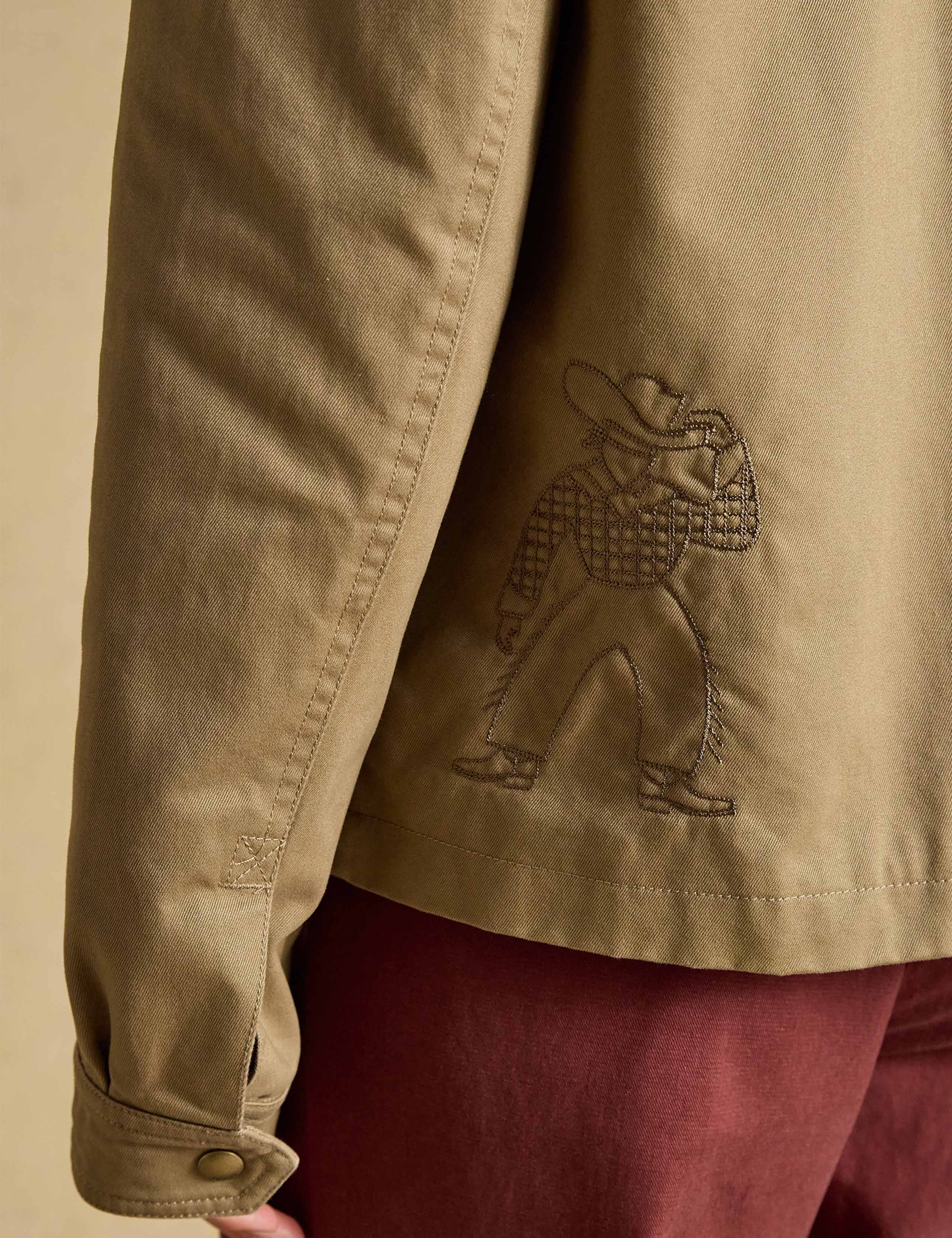 Pure Cotton Embroidered Utility Jacket 6 of 8