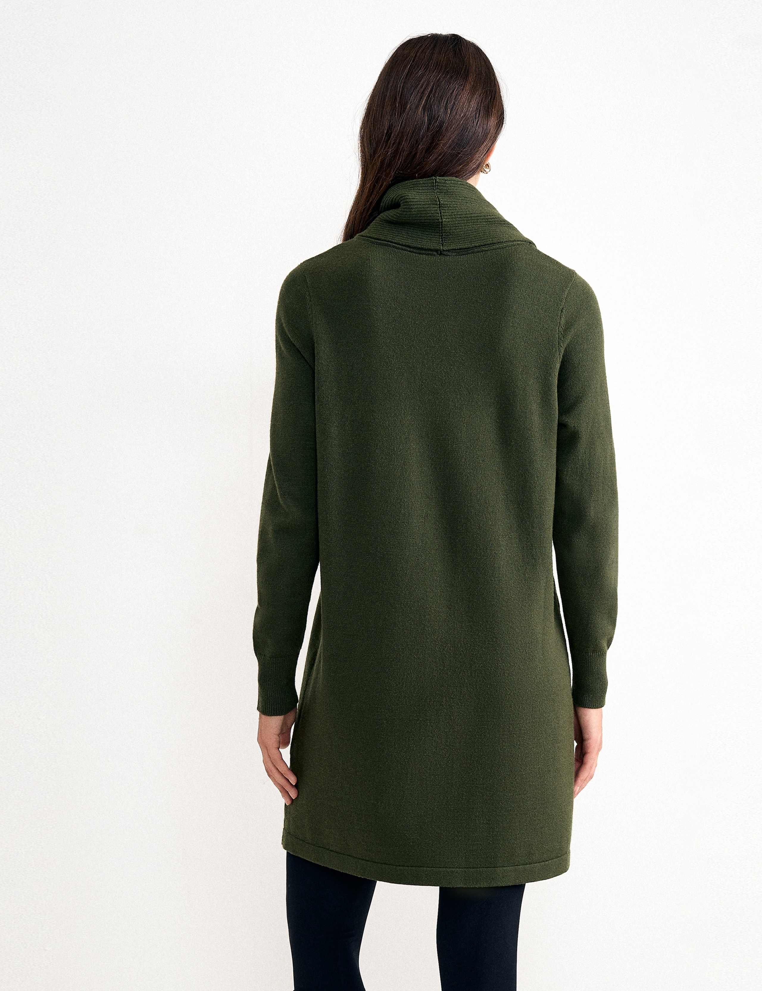 Funnel Neck Mini Jumper Dress 8 of 8