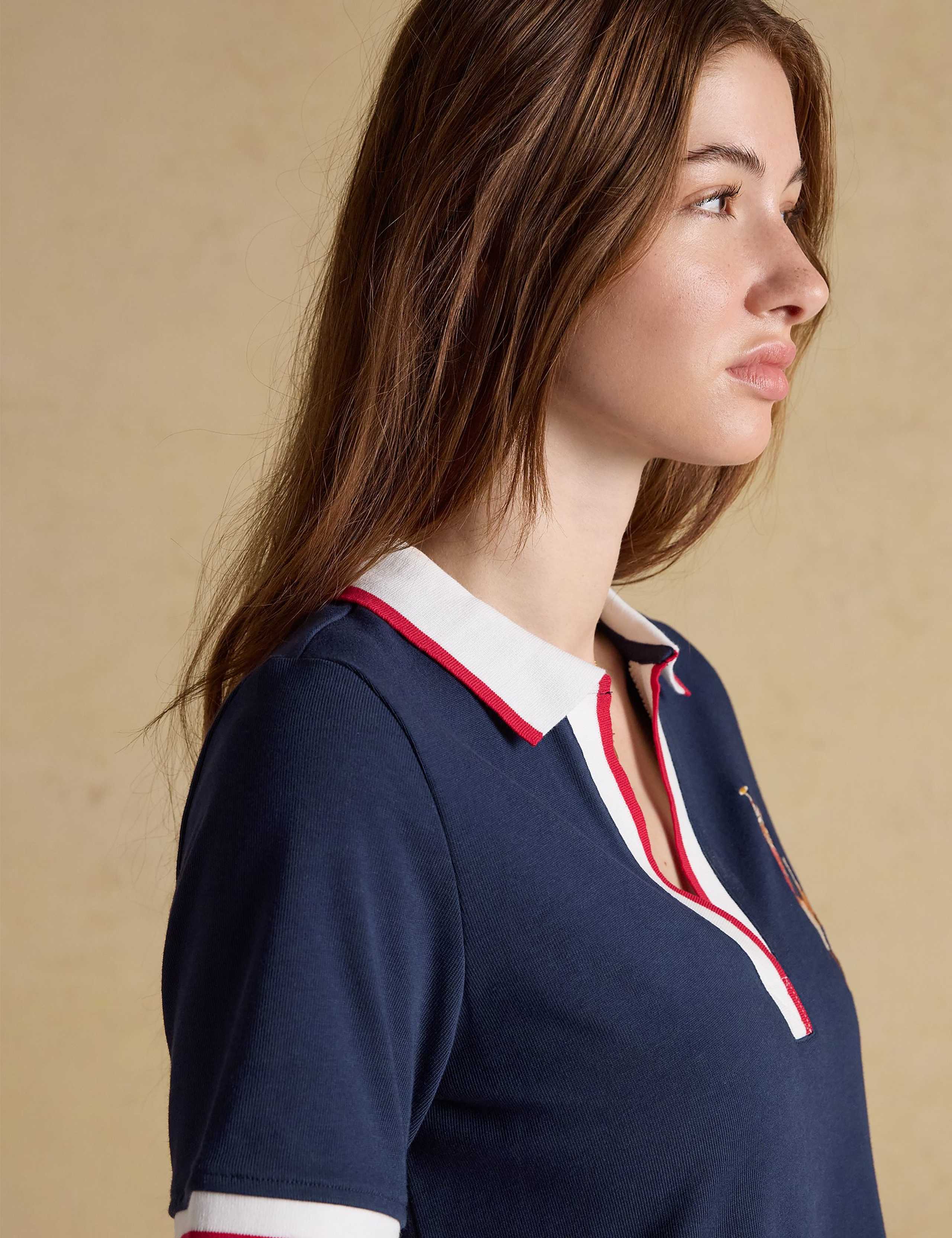 Pure Cotton Collared Mini T-Shirt Dress 6 of 7