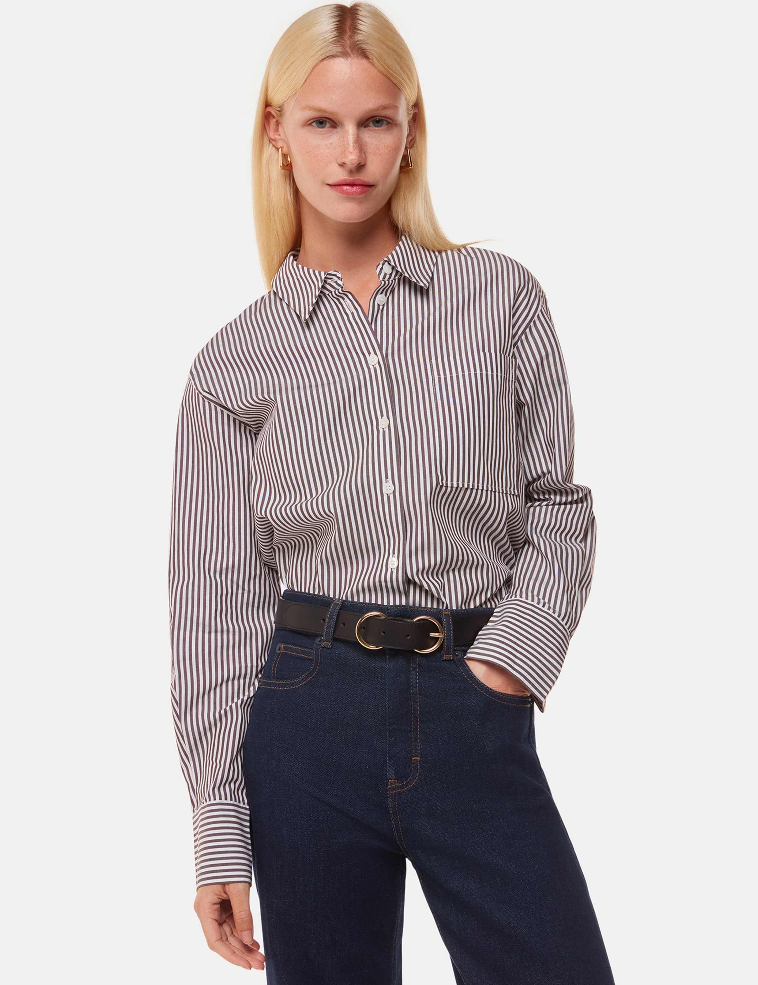 High Waisted Barrel Ankle Grazer Jeans 4 of 4