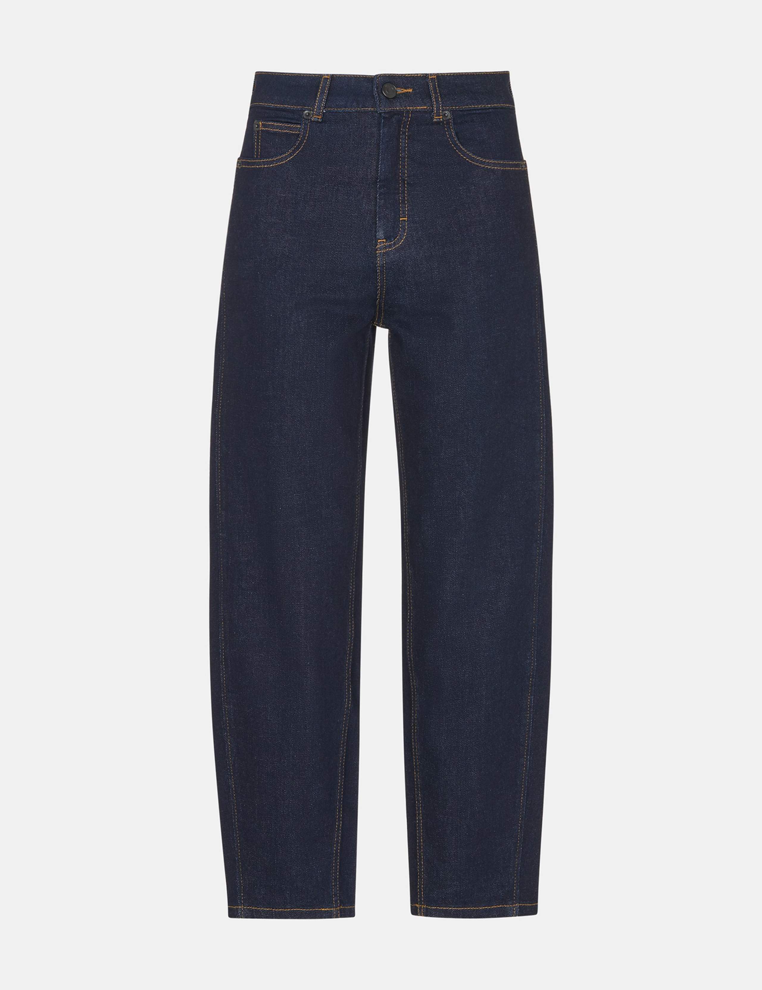 High Waisted Barrel Ankle Grazer Jeans 2 of 4