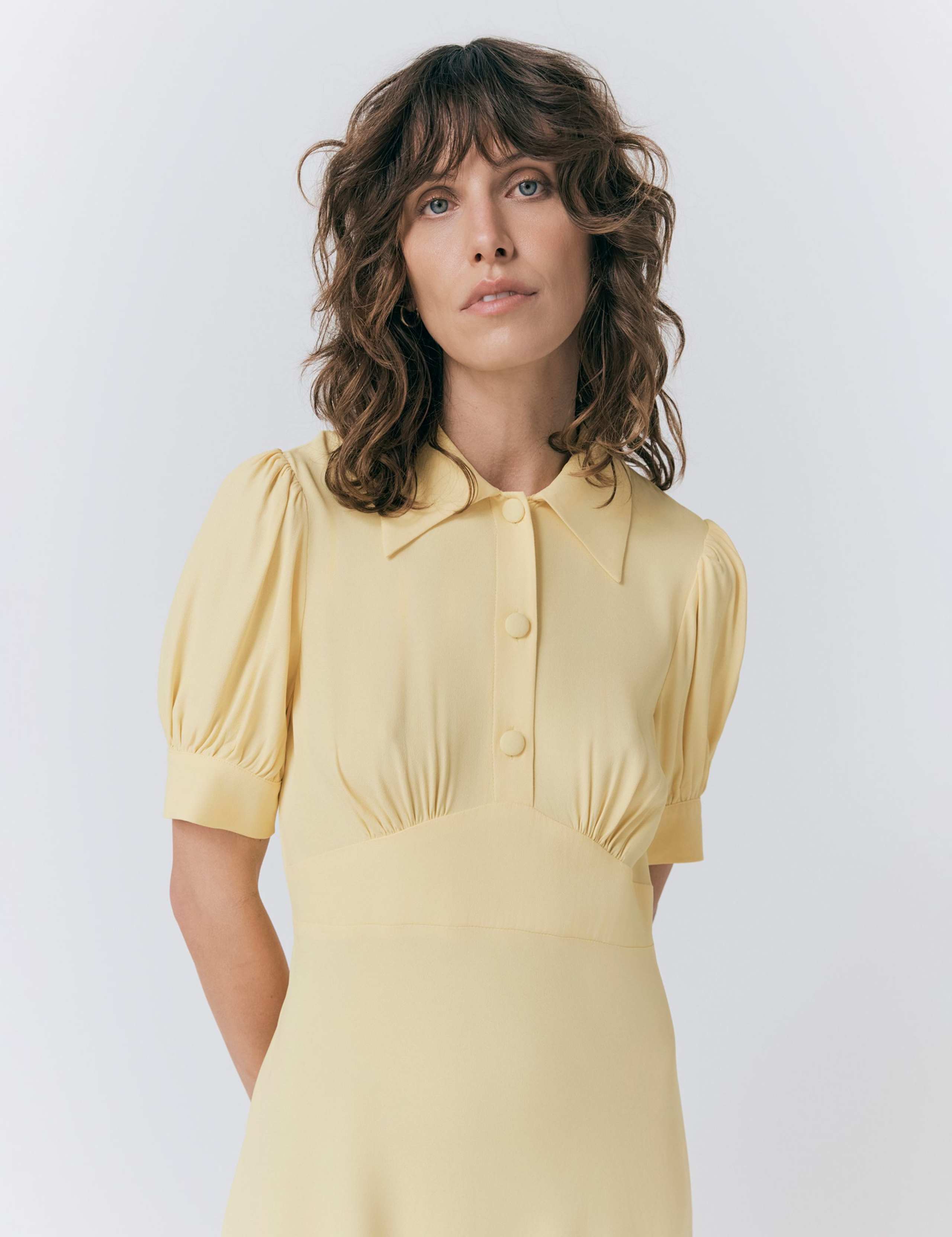 Satin Collared Midi Tea Dress 4 of 4