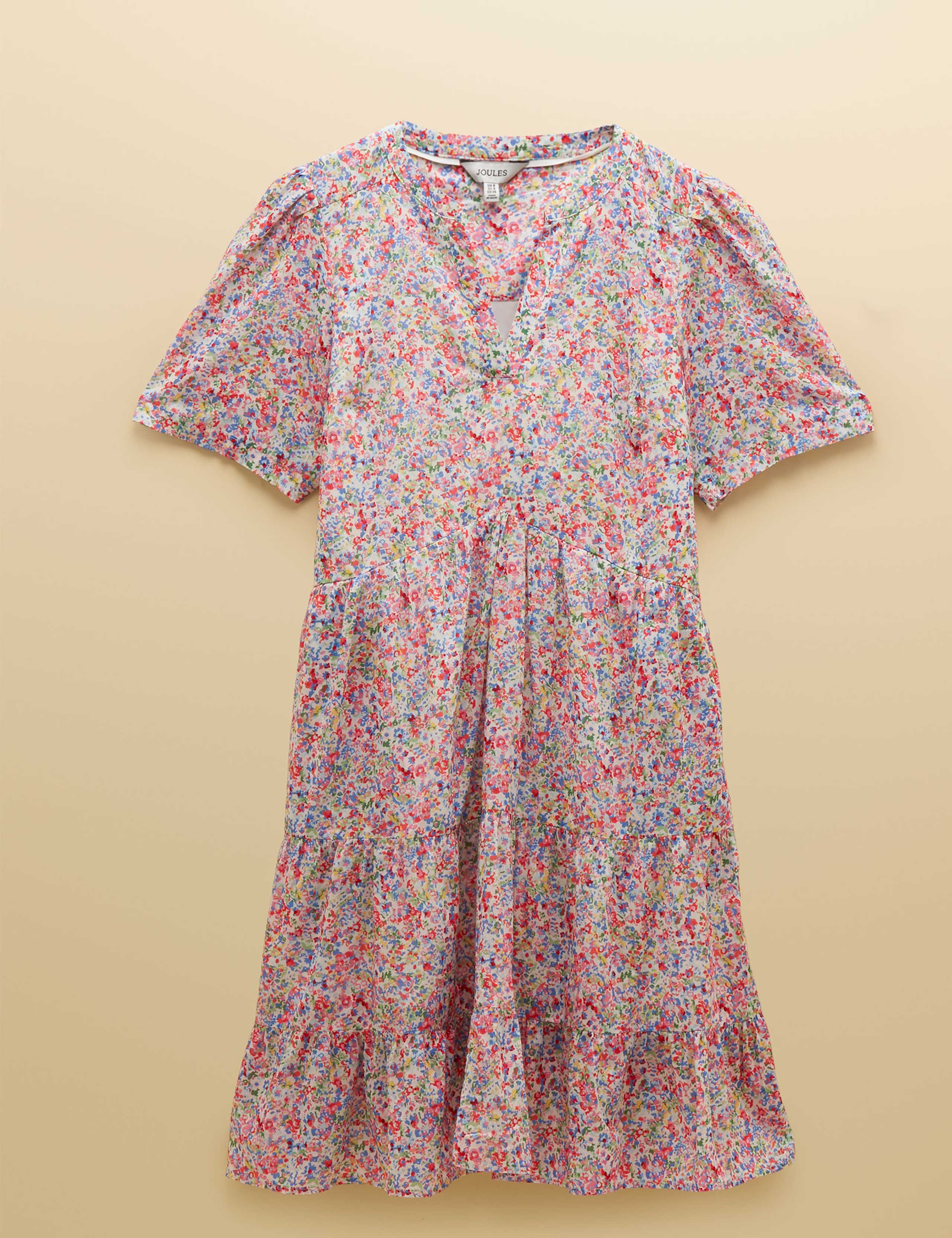 Pure Cotton Ditsy Floral Tiered Dress 2 of 10