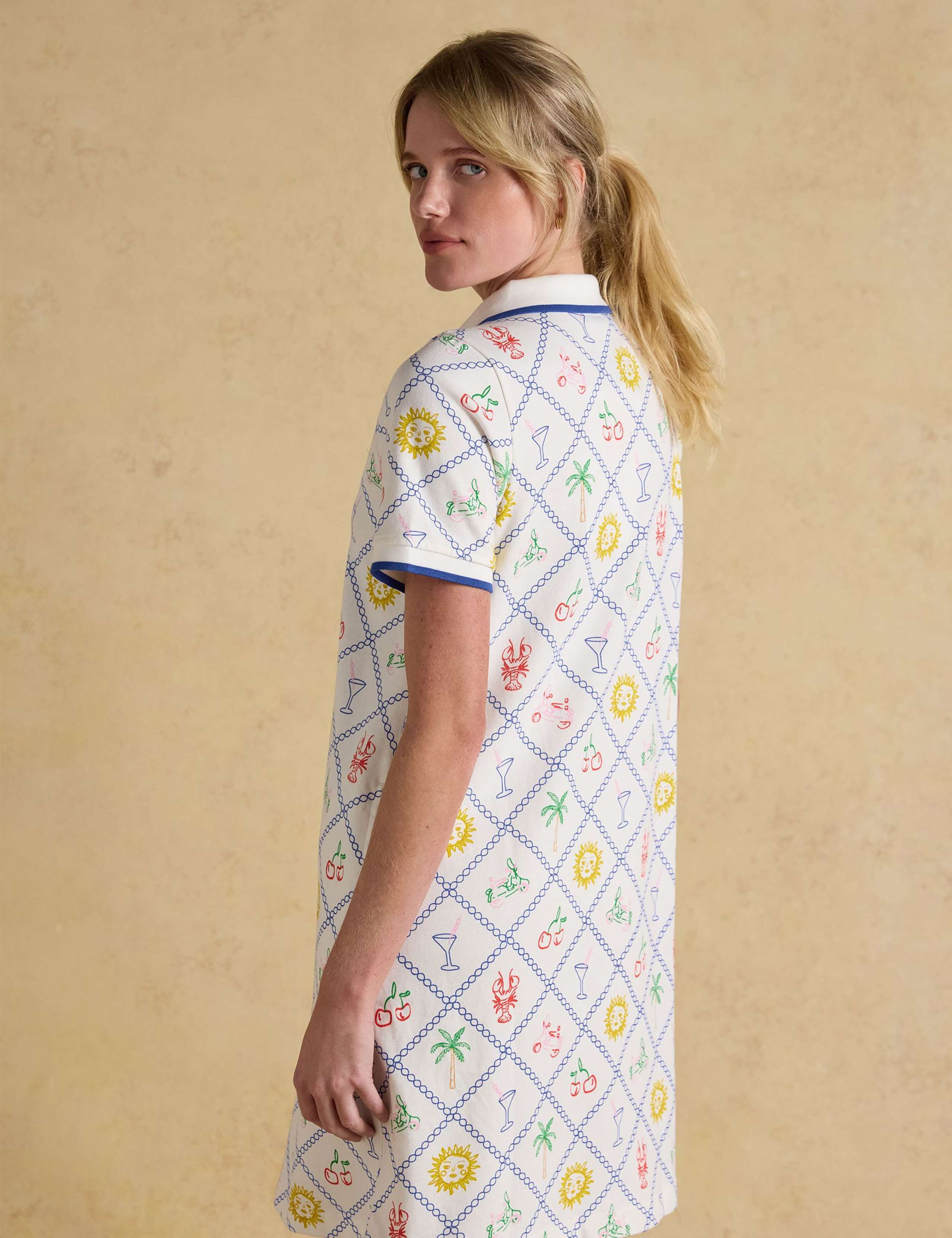 Pure Cotton Printed Mini Shift Dress 4 of 9