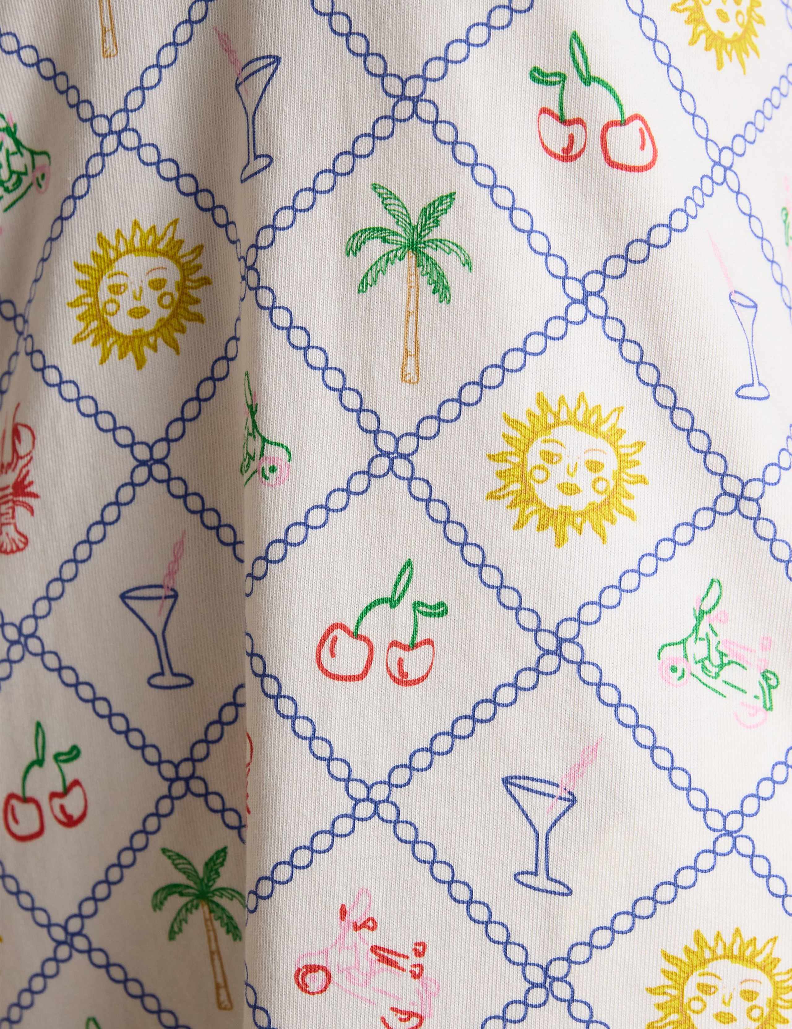 Pure Cotton Printed Mini Shift Dress 9 of 9