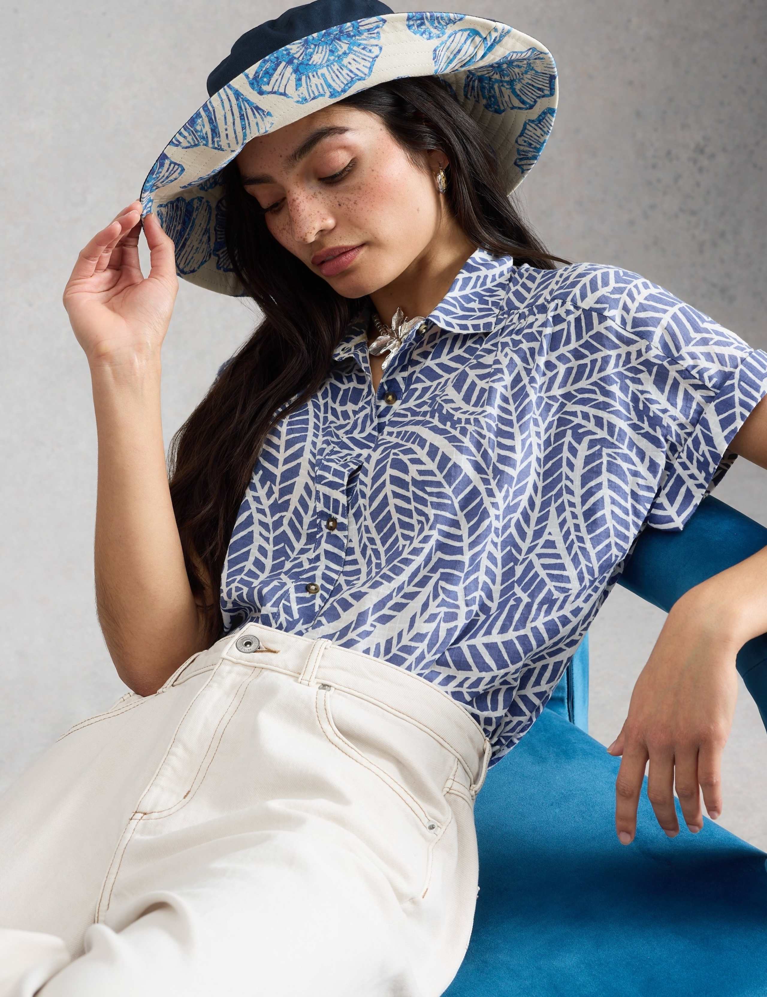 Pure Cotton Printed Button Through Shirt 3 of 6