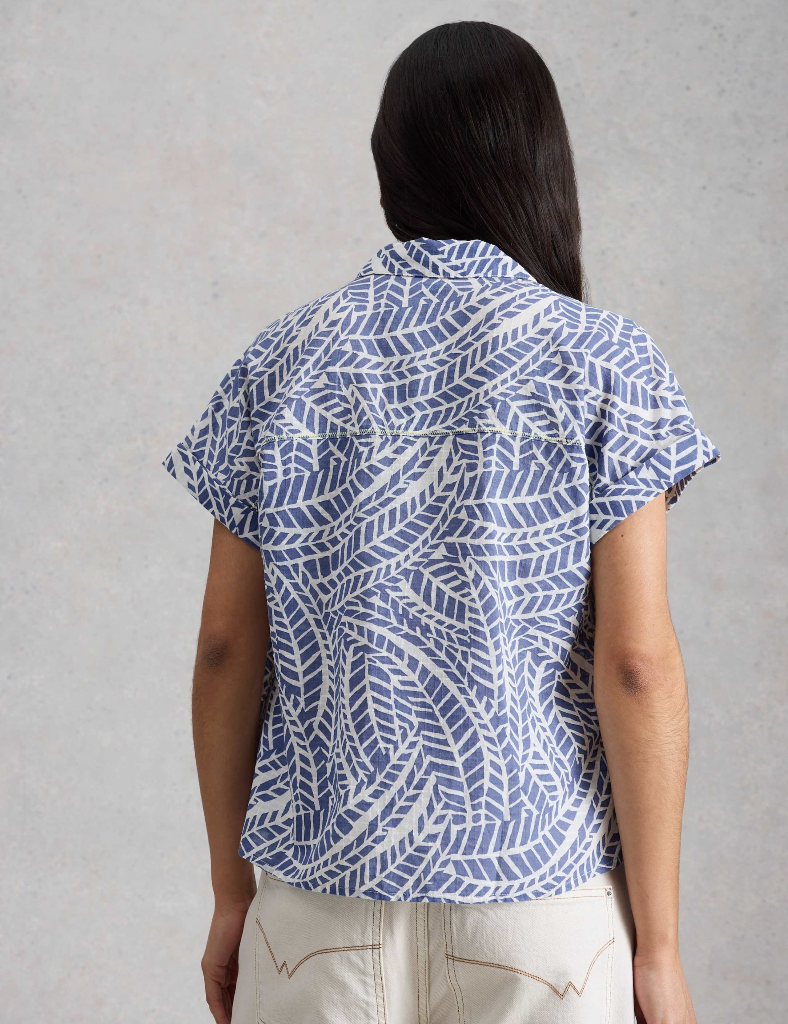 Pure Cotton Printed Button Through Shirt 4 of 6