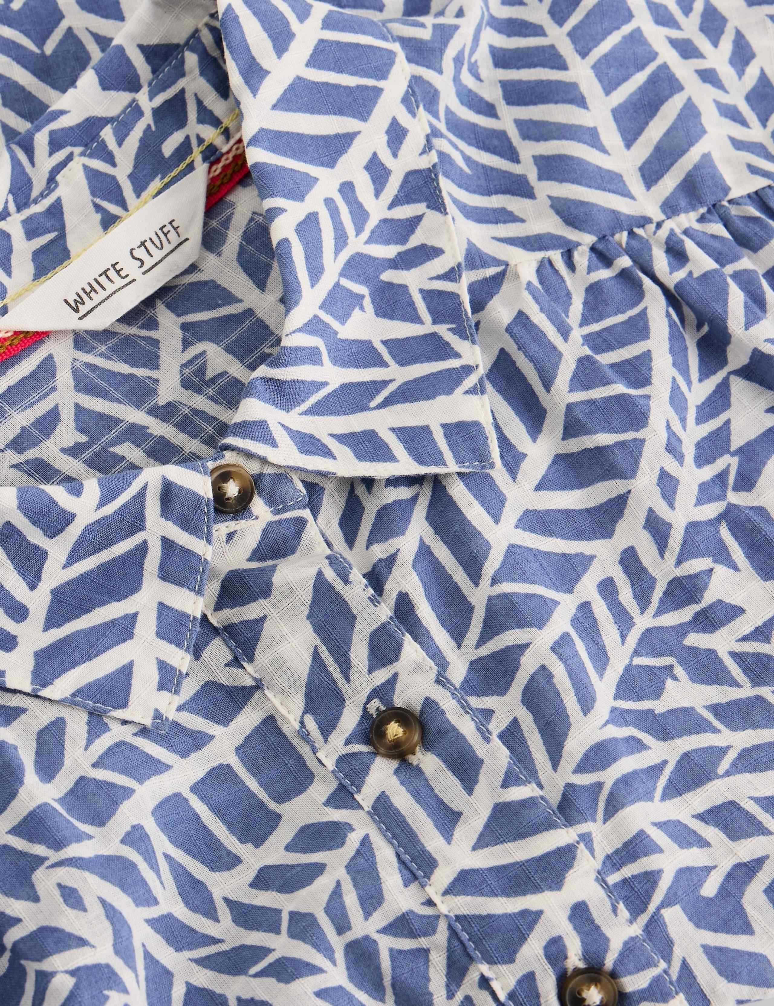 Pure Cotton Printed Button Through Shirt 6 of 6