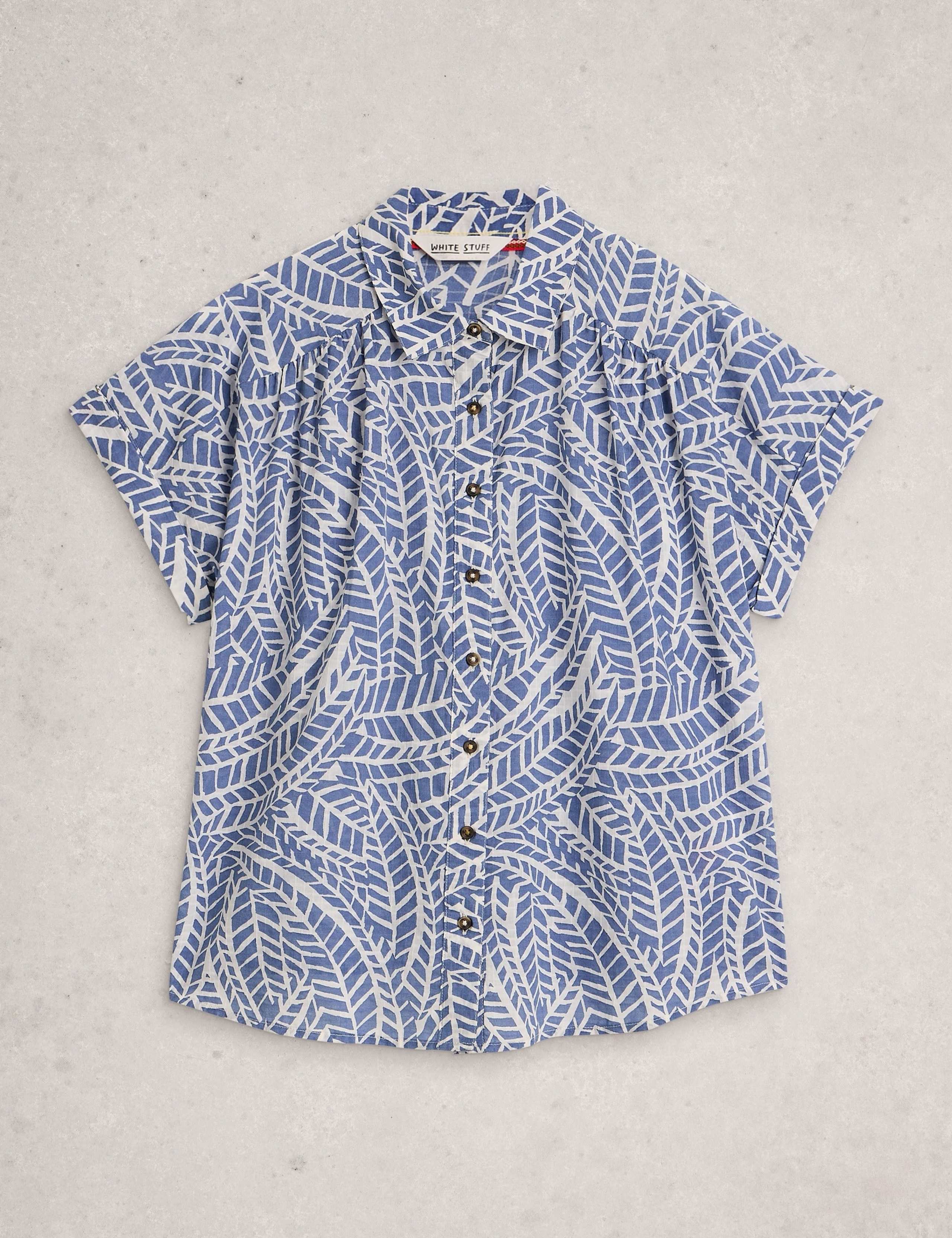 Pure Cotton Printed Button Through Shirt 2 of 6