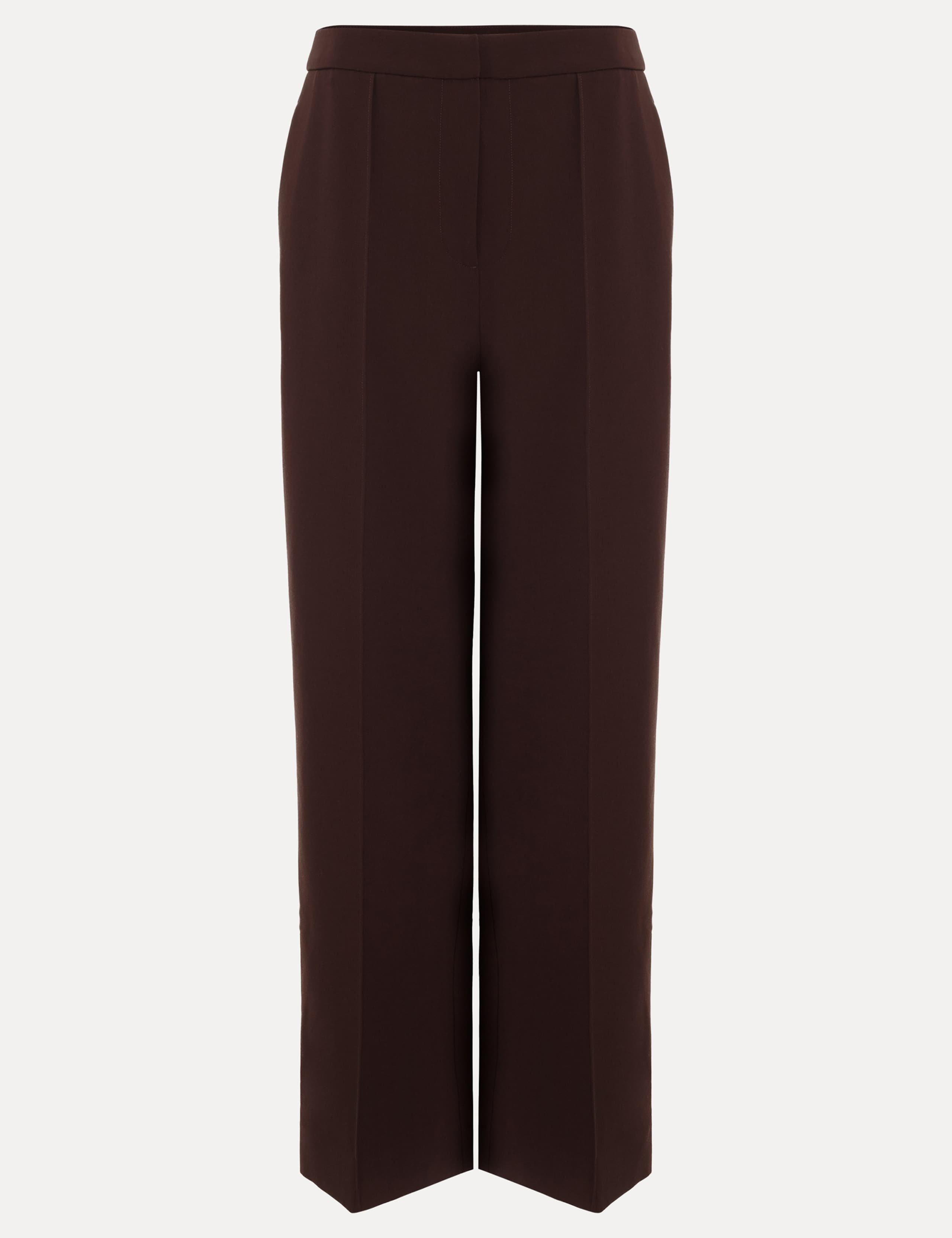 Pleat Front Patch Pocket Wide Leg Trousers 2 of 8