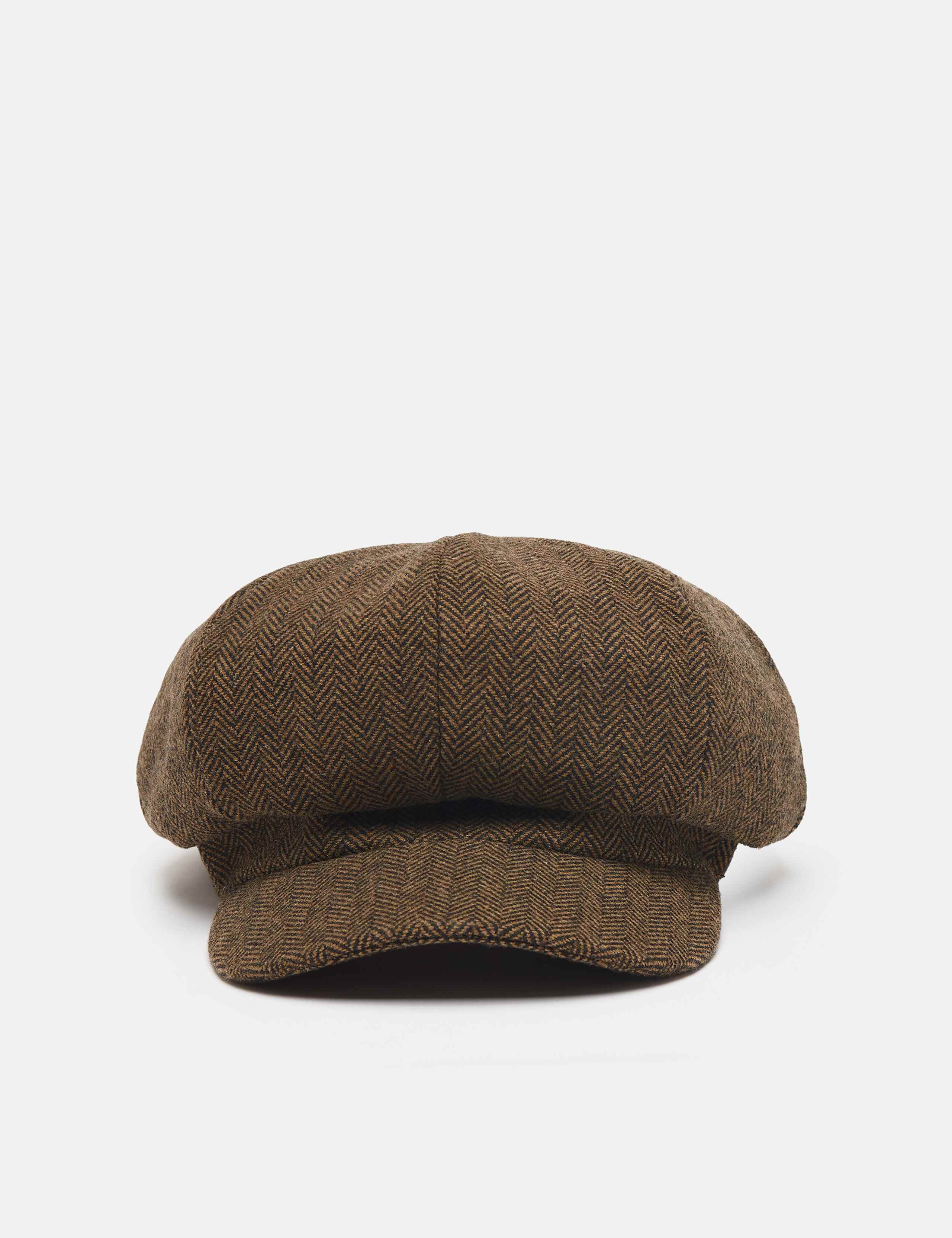 Wool Rich Checked Baker Boy Hat 1 of 4