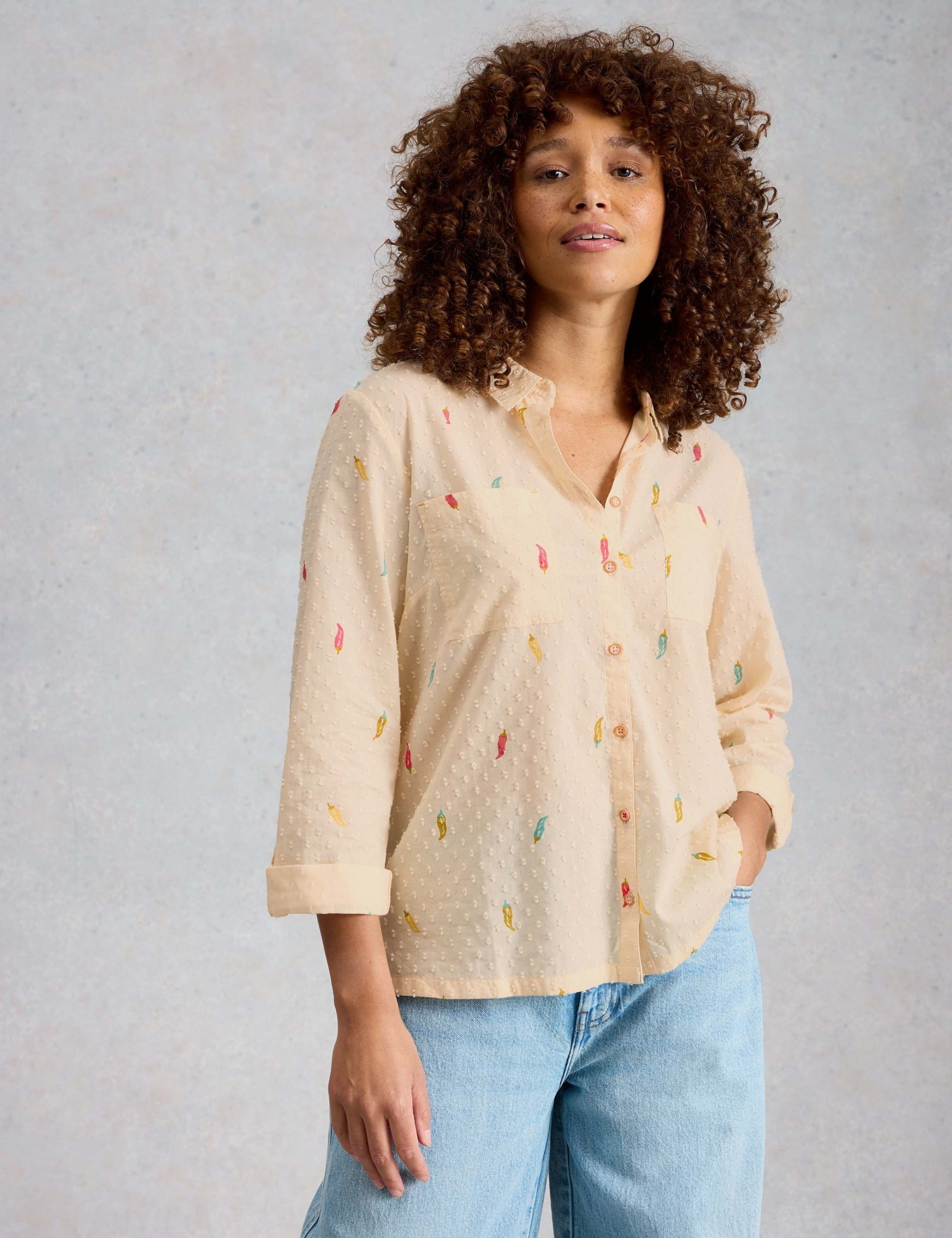 Pure Cotton Printed Button Through Shirt 1 of 6