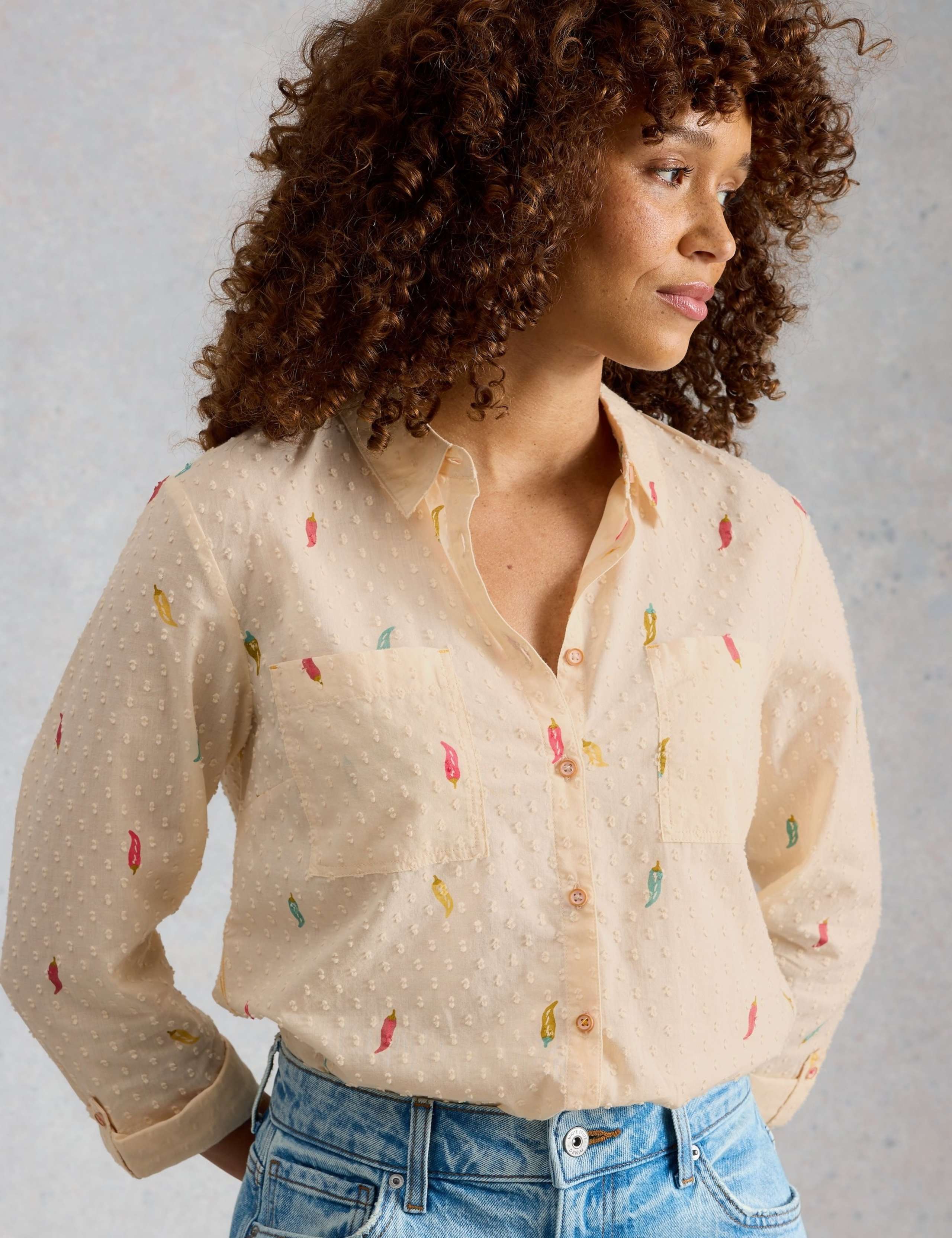 Pure Cotton Printed Button Through Shirt 4 of 6