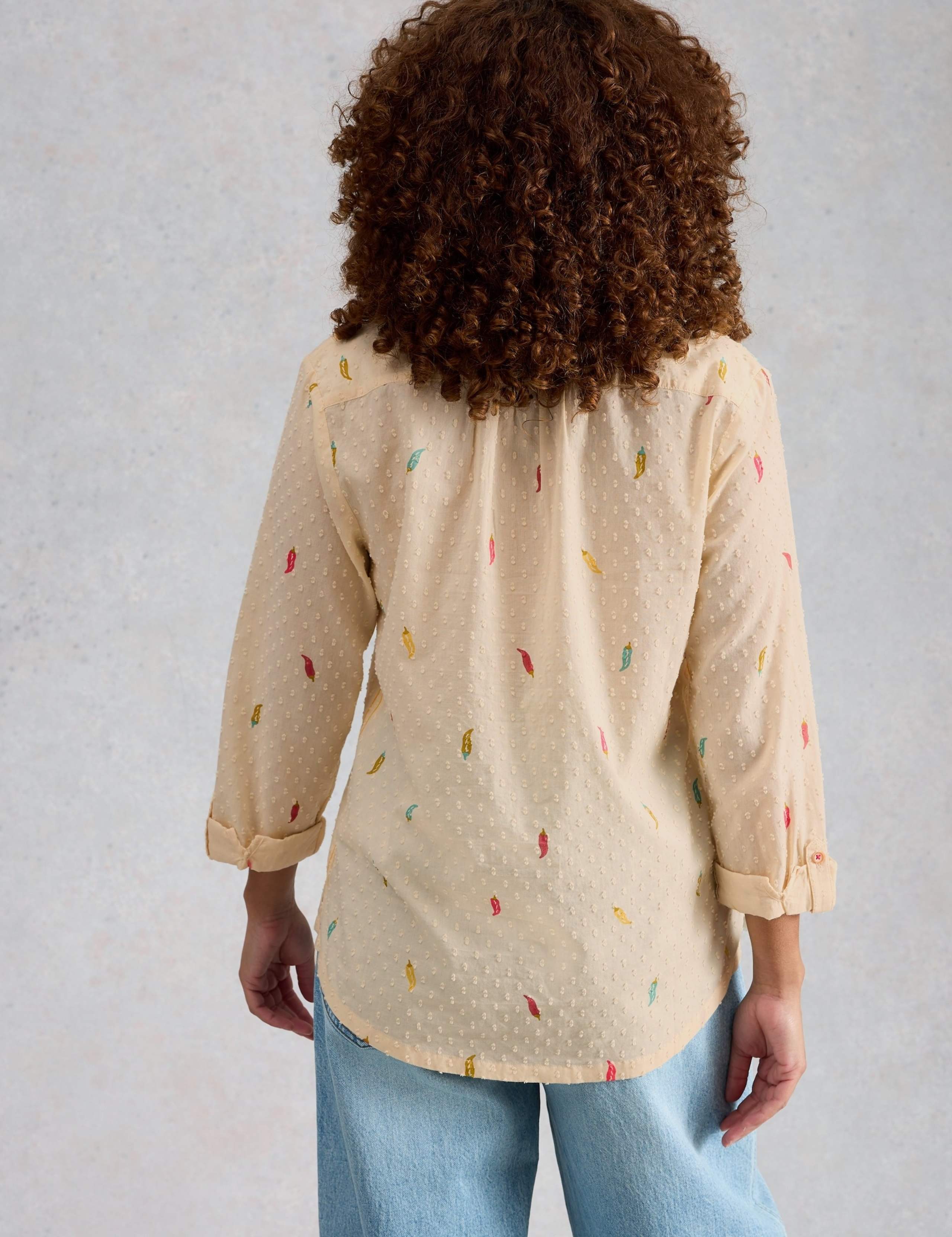 Pure Cotton Printed Button Through Shirt 5 of 6