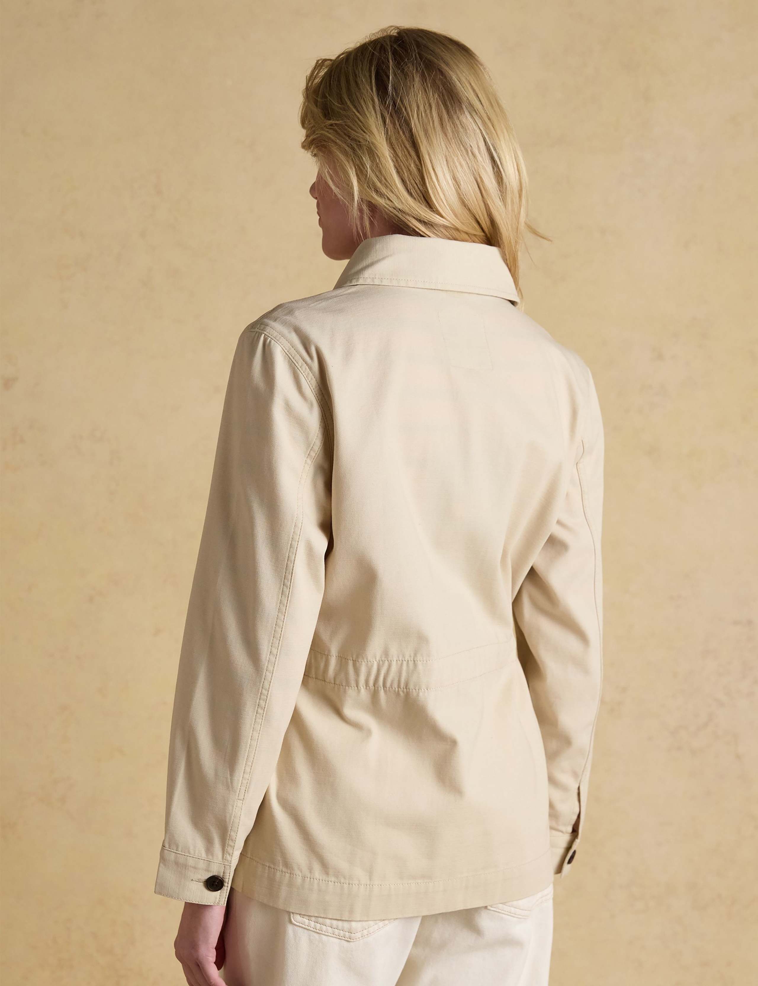 Pure Cotton Lightweight Collared Utility Jacket 5 of 10