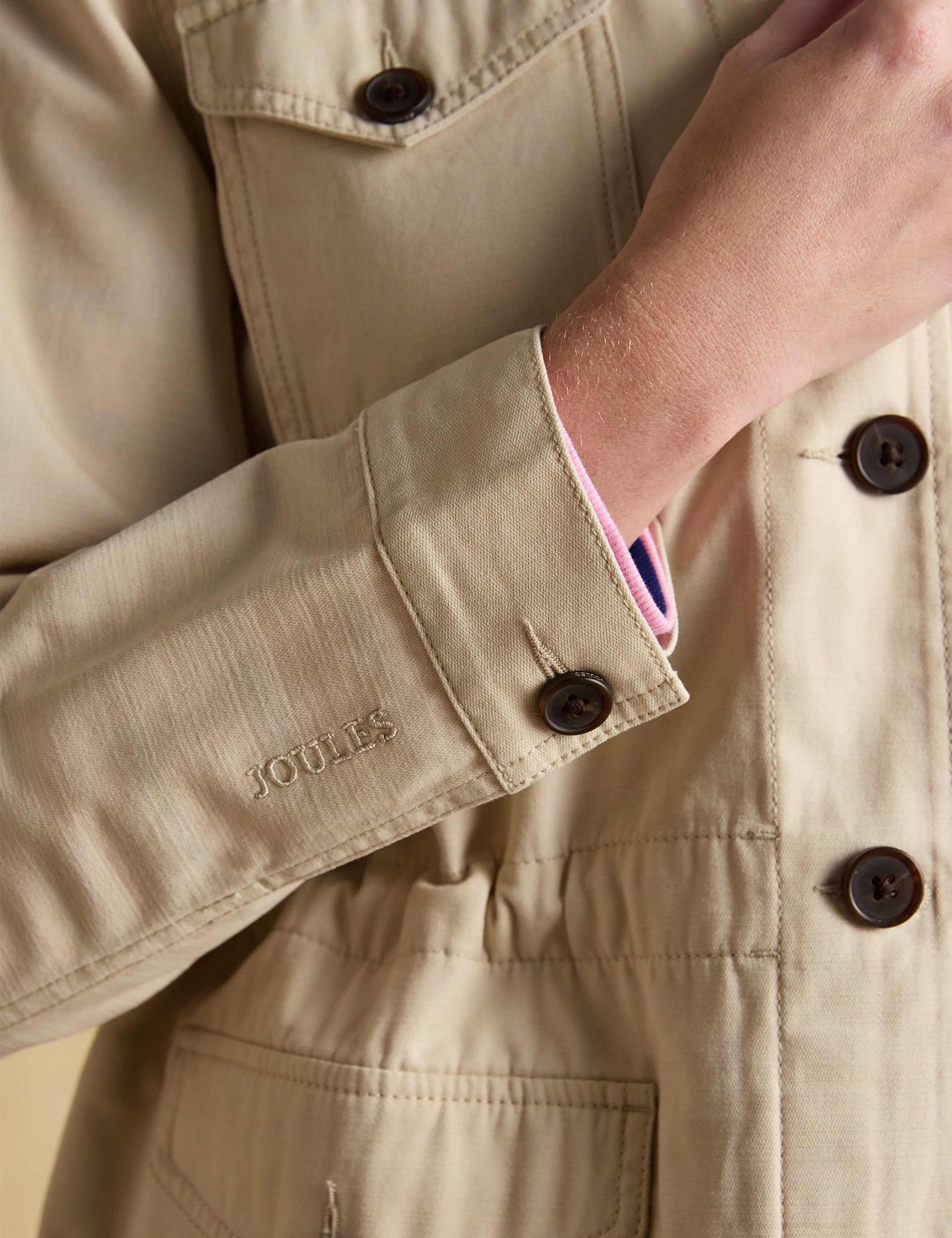 Pure Cotton Lightweight Collared Utility Jacket 10 of 10