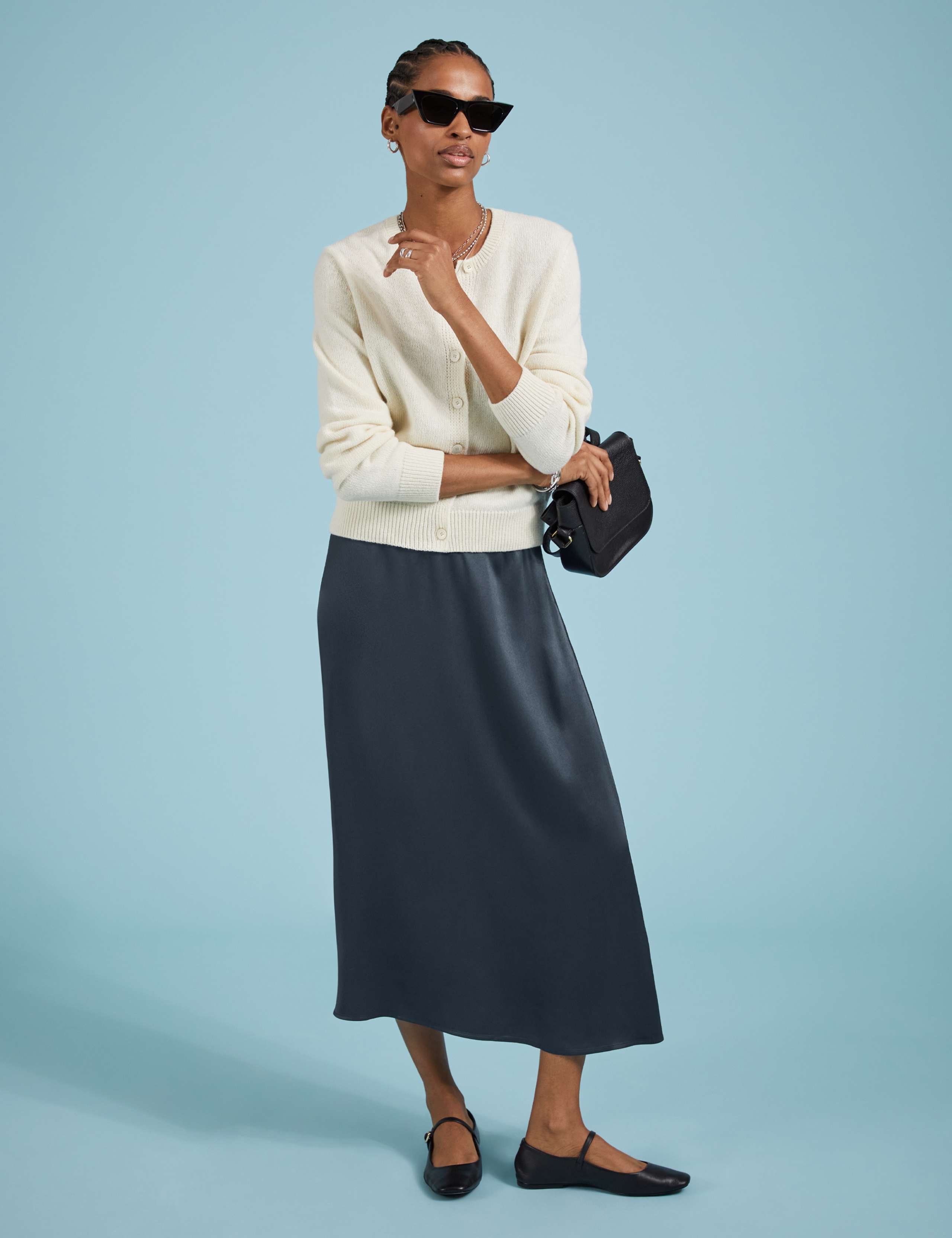 Merino Wool Blend Textured Cardigan 5 of 5