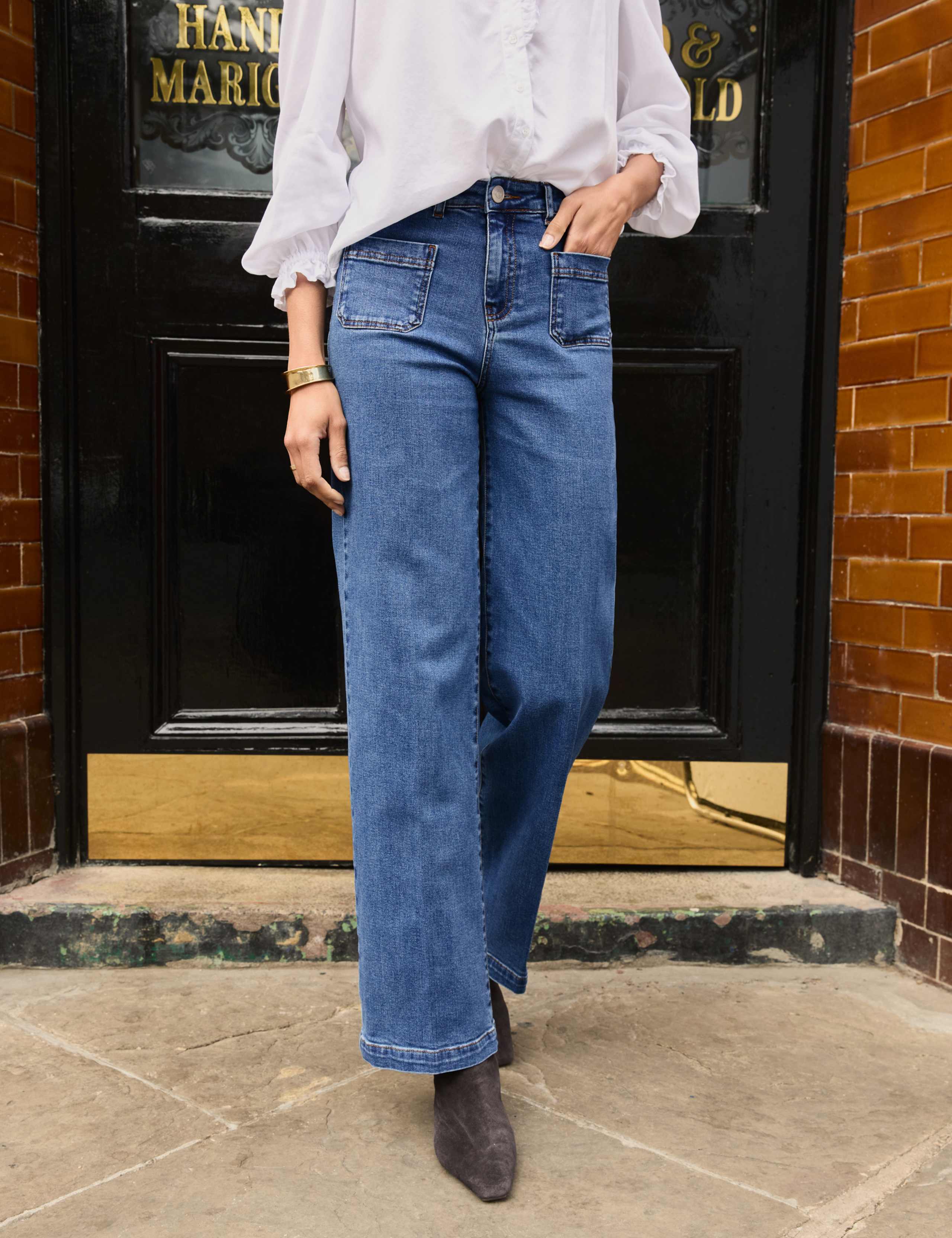 High Waisted Wide Leg Jeans 4 of 6