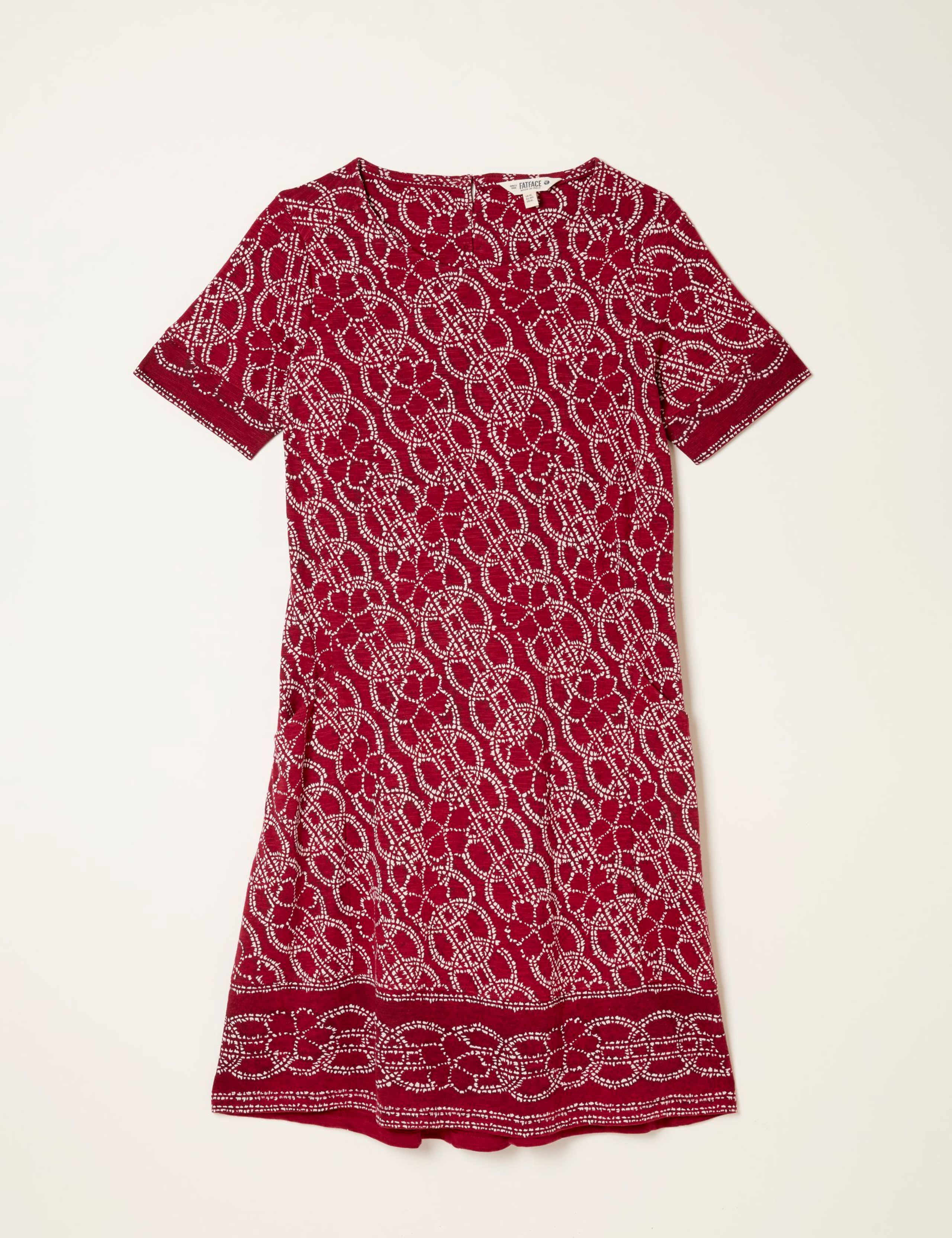 Cotton Rich Printed Mini Shift Dress 2 of 5