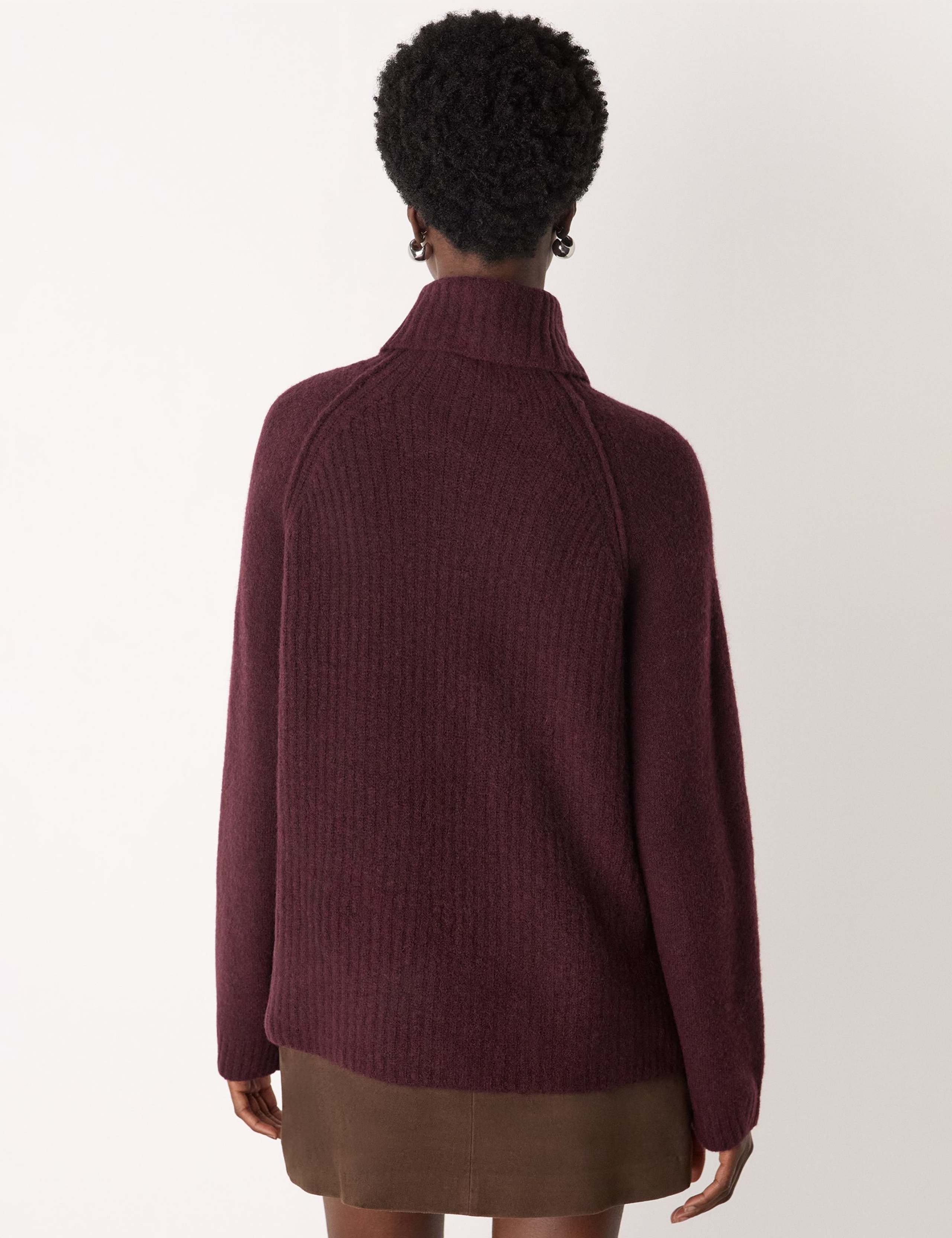 Wool Blend Textured Roll Neck Jumper 3 of 4