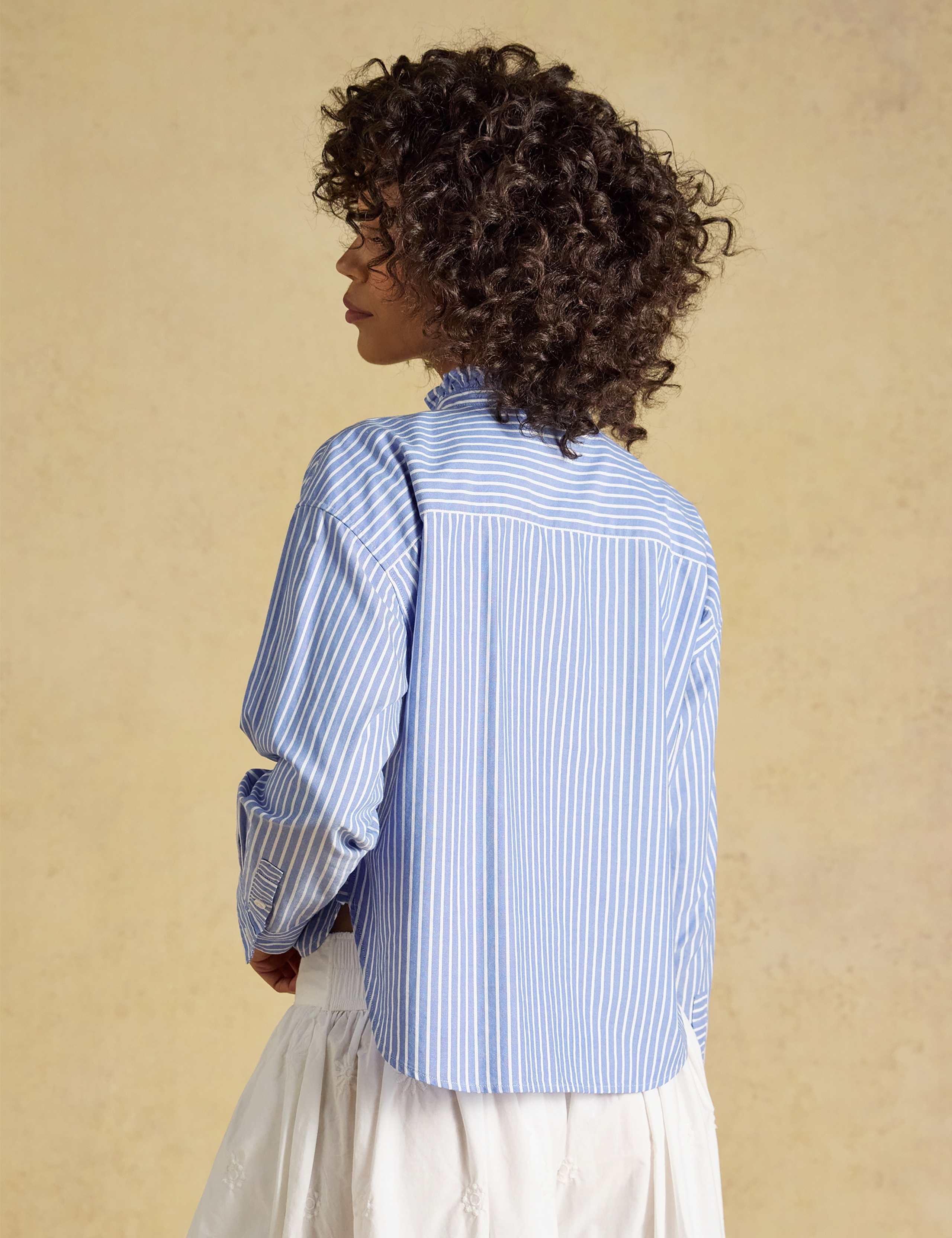 Pure Cotton Striped Cropped Shirt 5 of 7