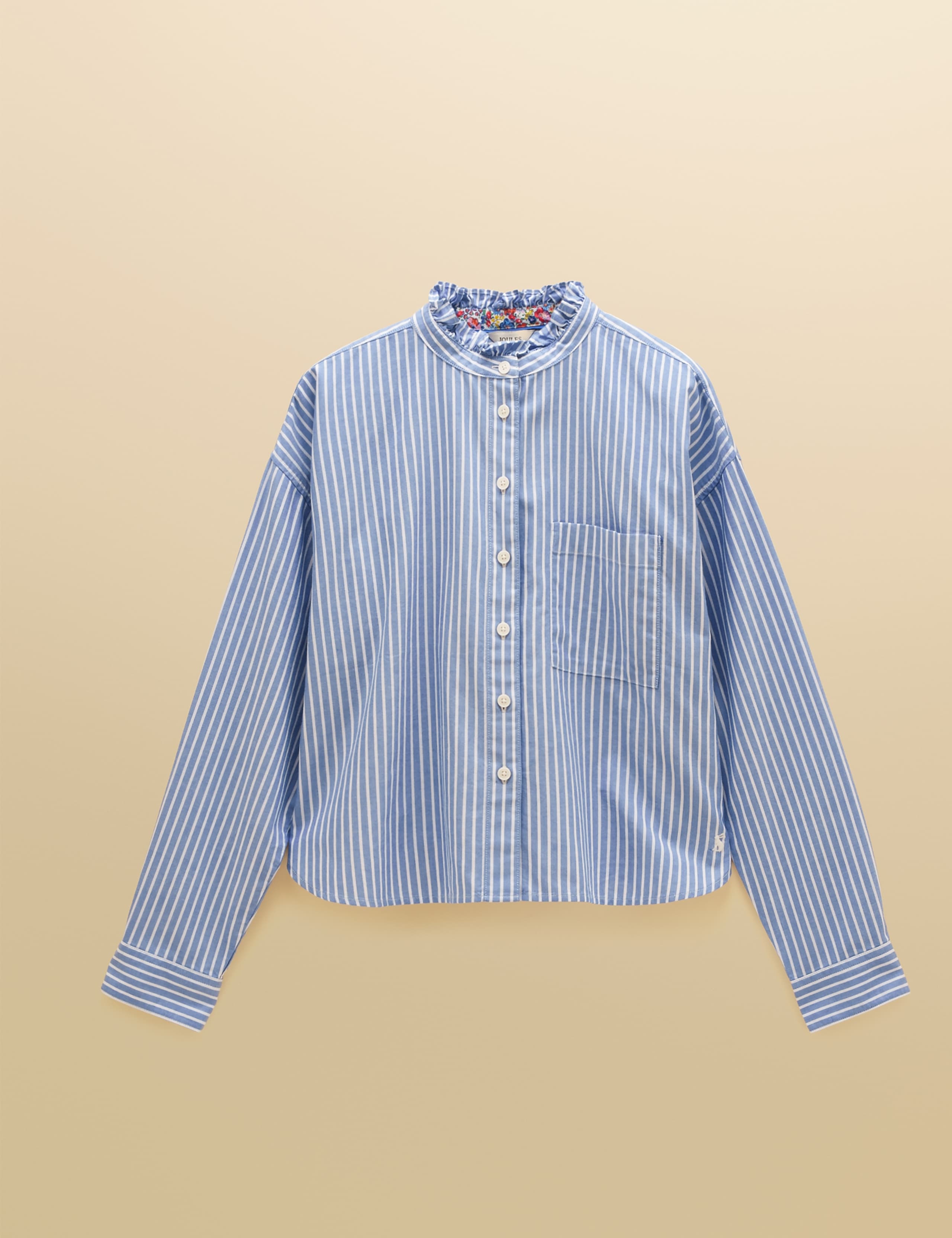 Pure Cotton Striped Cropped Shirt 2 of 7