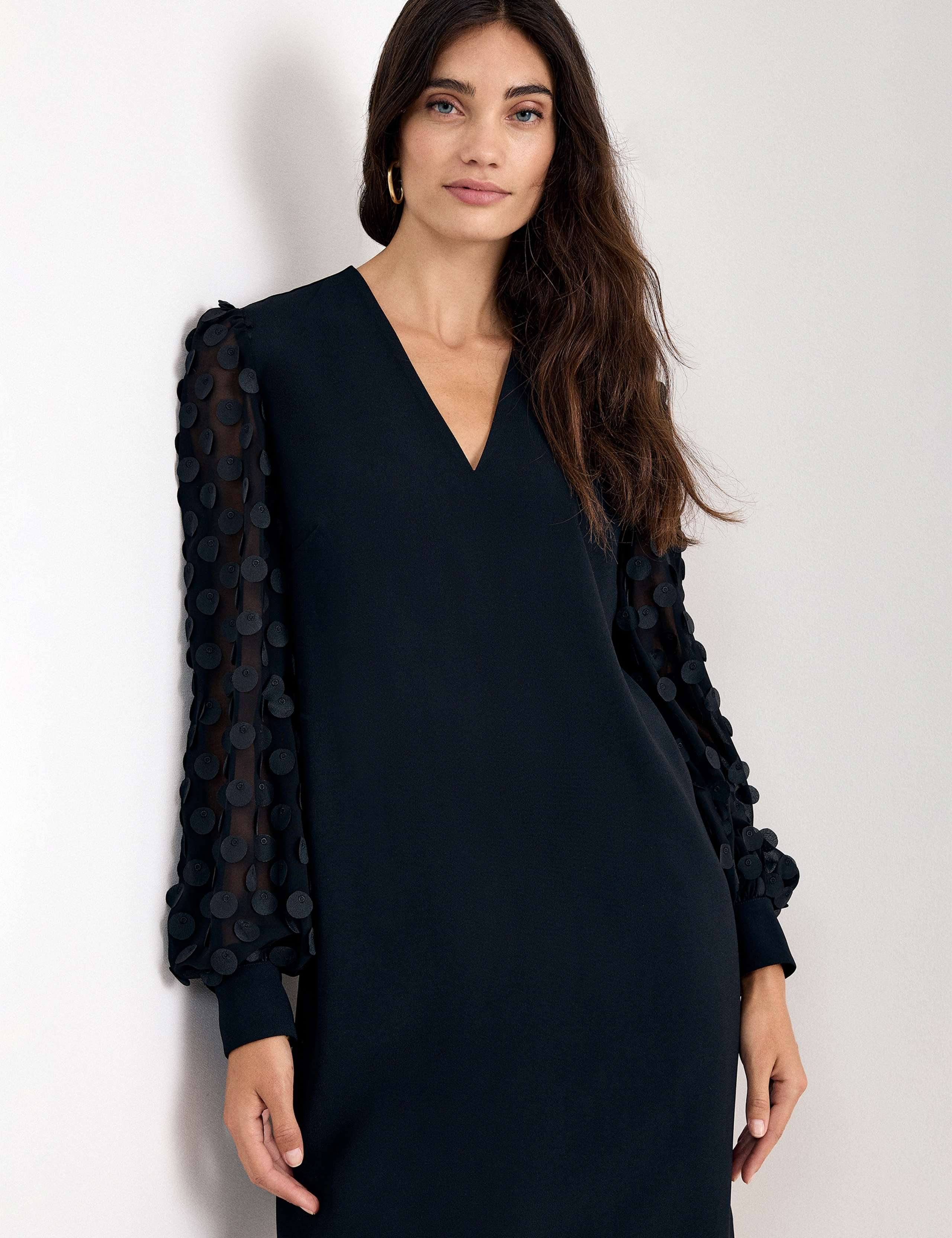 Slash Neck Zip Up Mini Dress 3 of 7