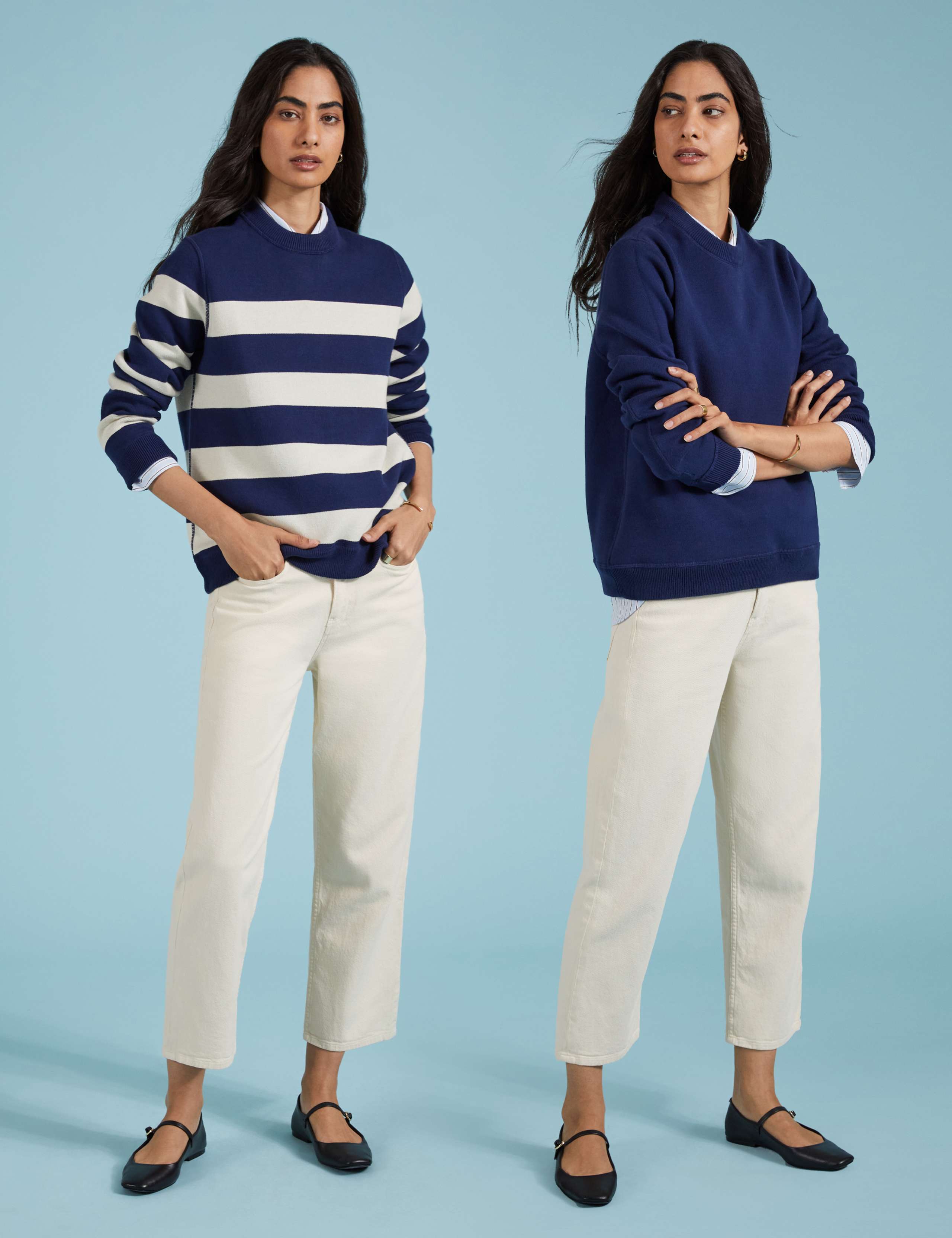 Pure Cotton Reversible Relaxed Jumper 1 of 5