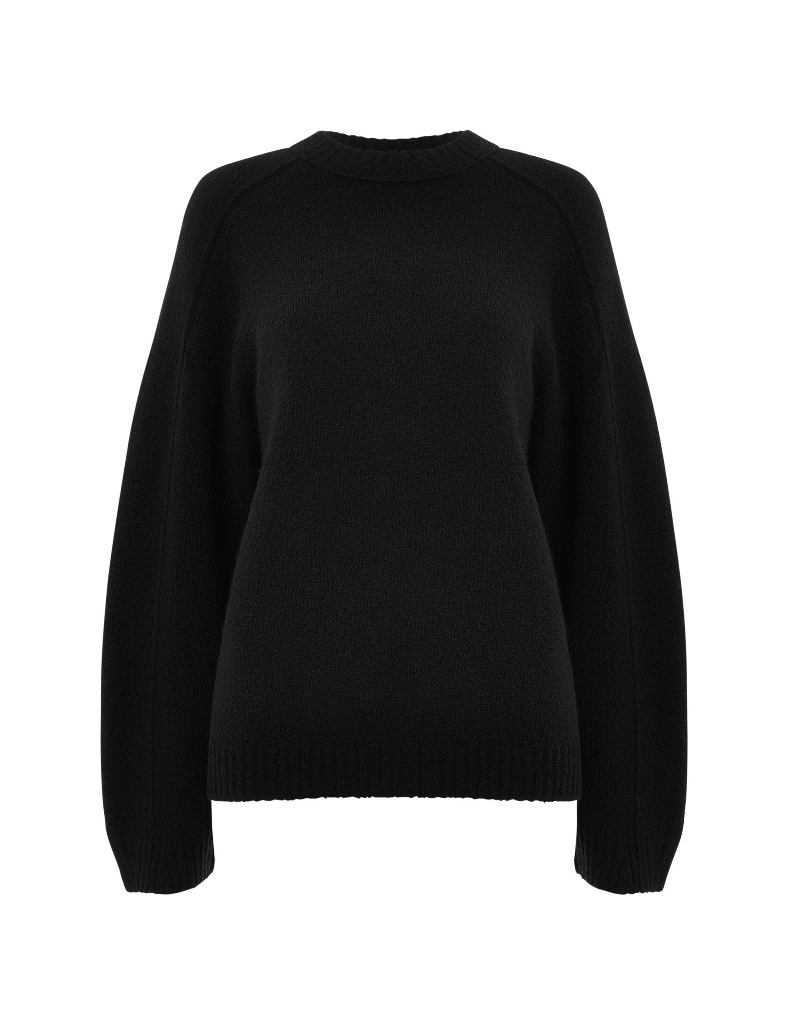 Wool Blend Textured Crew Neck Jumper 2 of 4