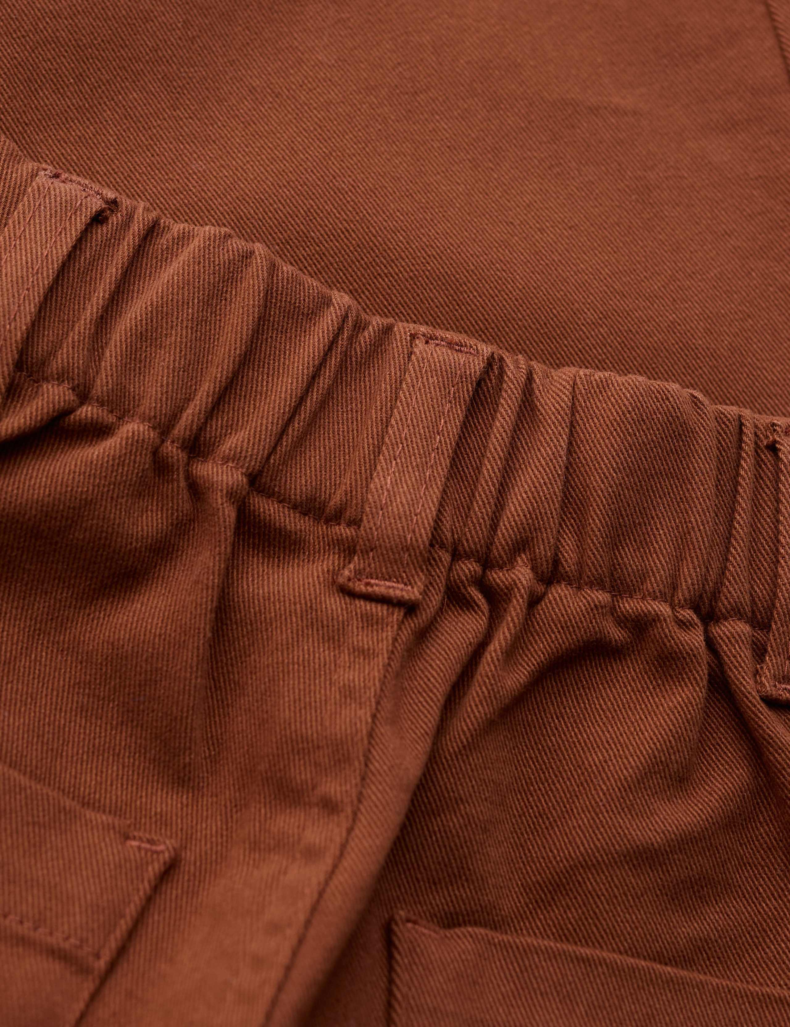 Cotton Rich Tapered Ankle Grazer Trousers 4 of 5