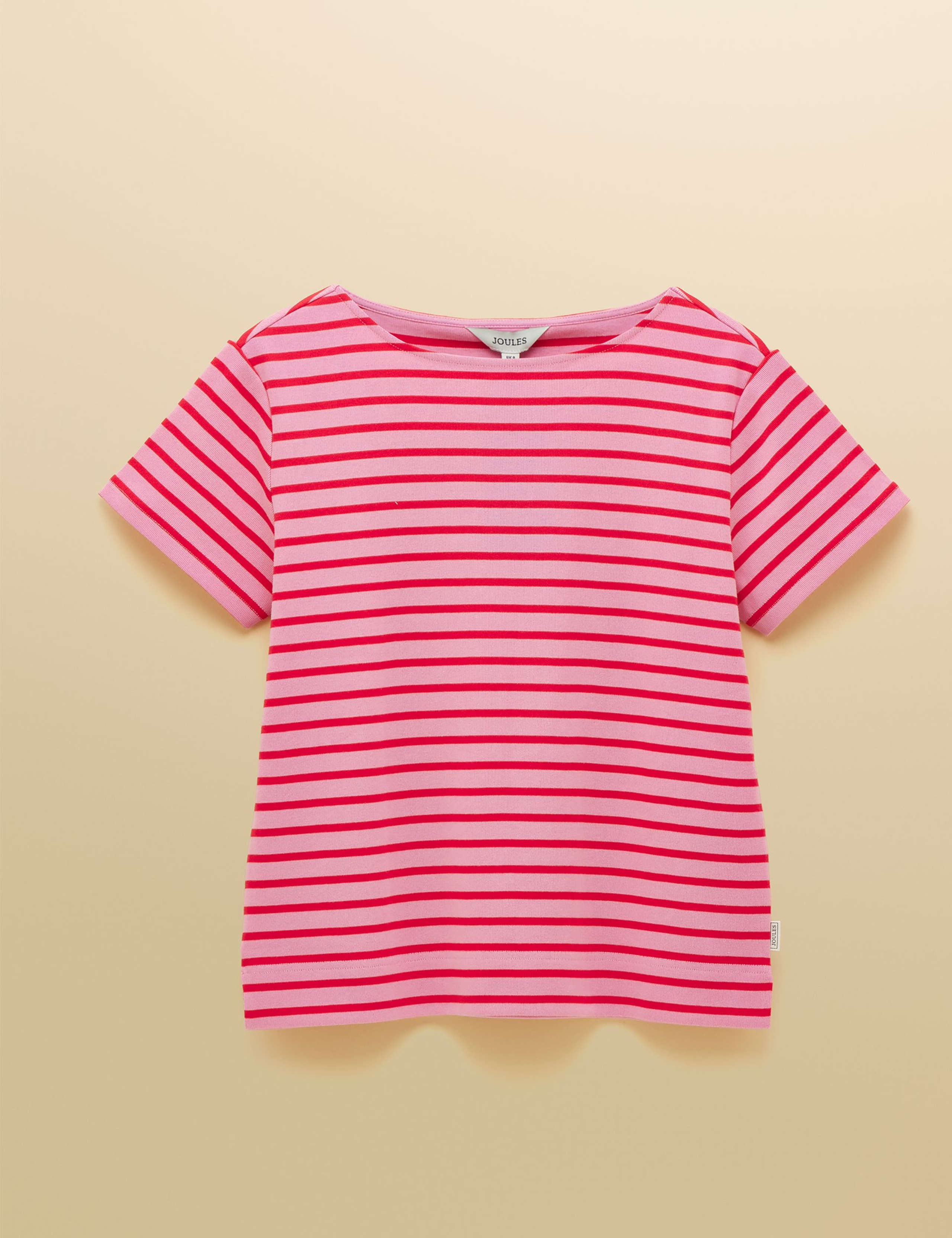 Pure Cotton Striped Slash Neck Top 2 of 6
